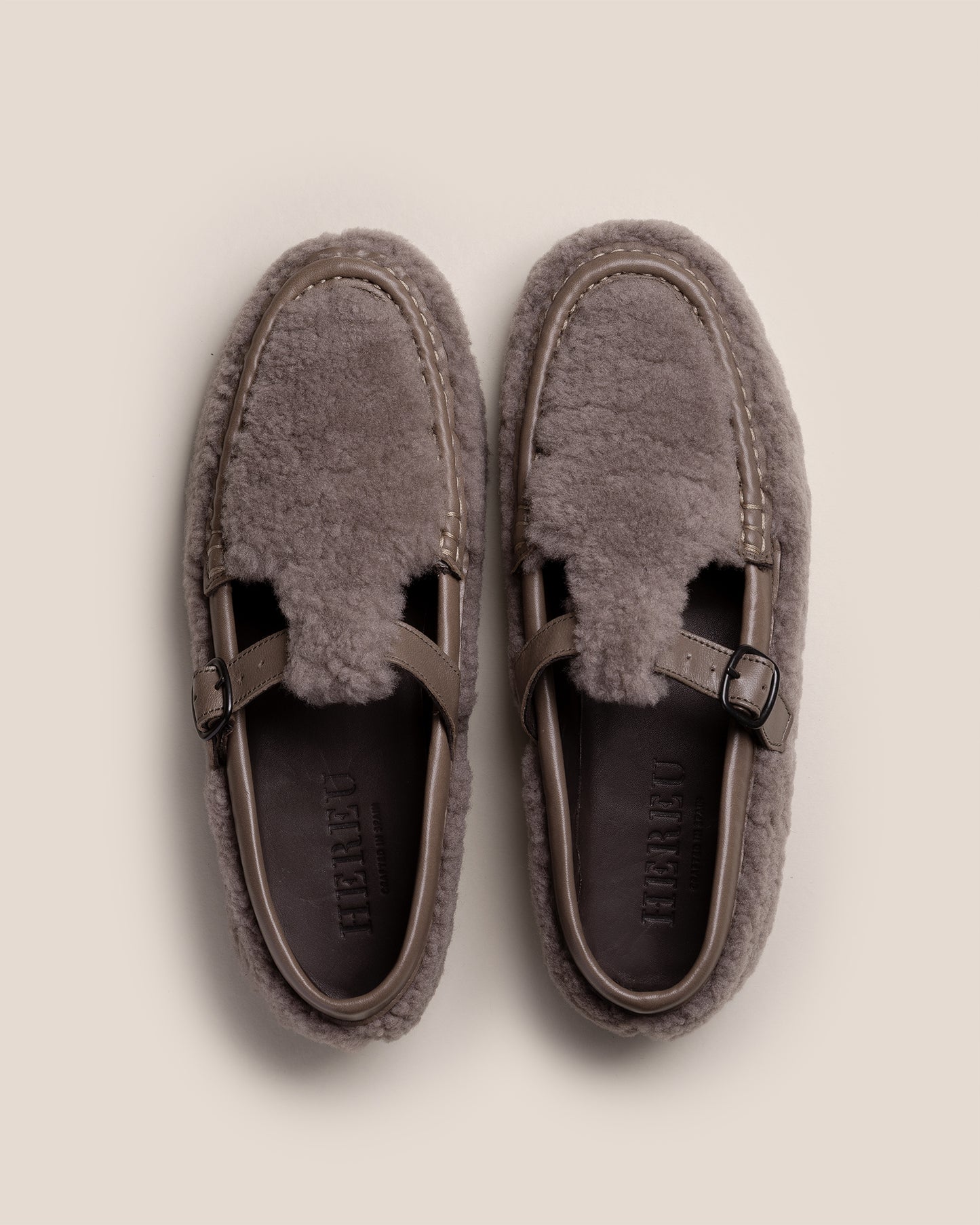 ALBER CURLY SHEARLING - T-bar Loafer