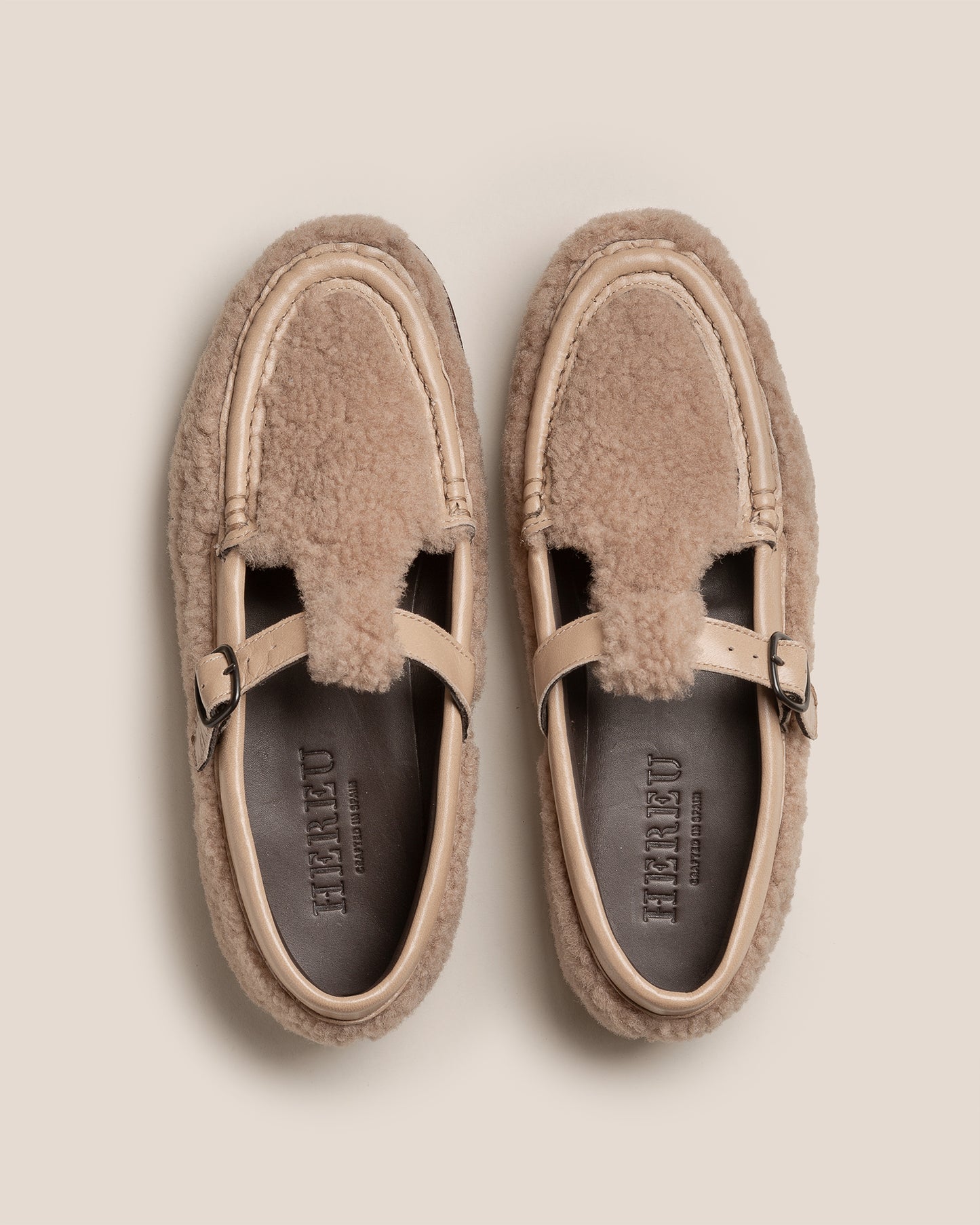 ALBER CURLY SHEARLING - T-bar Loafer