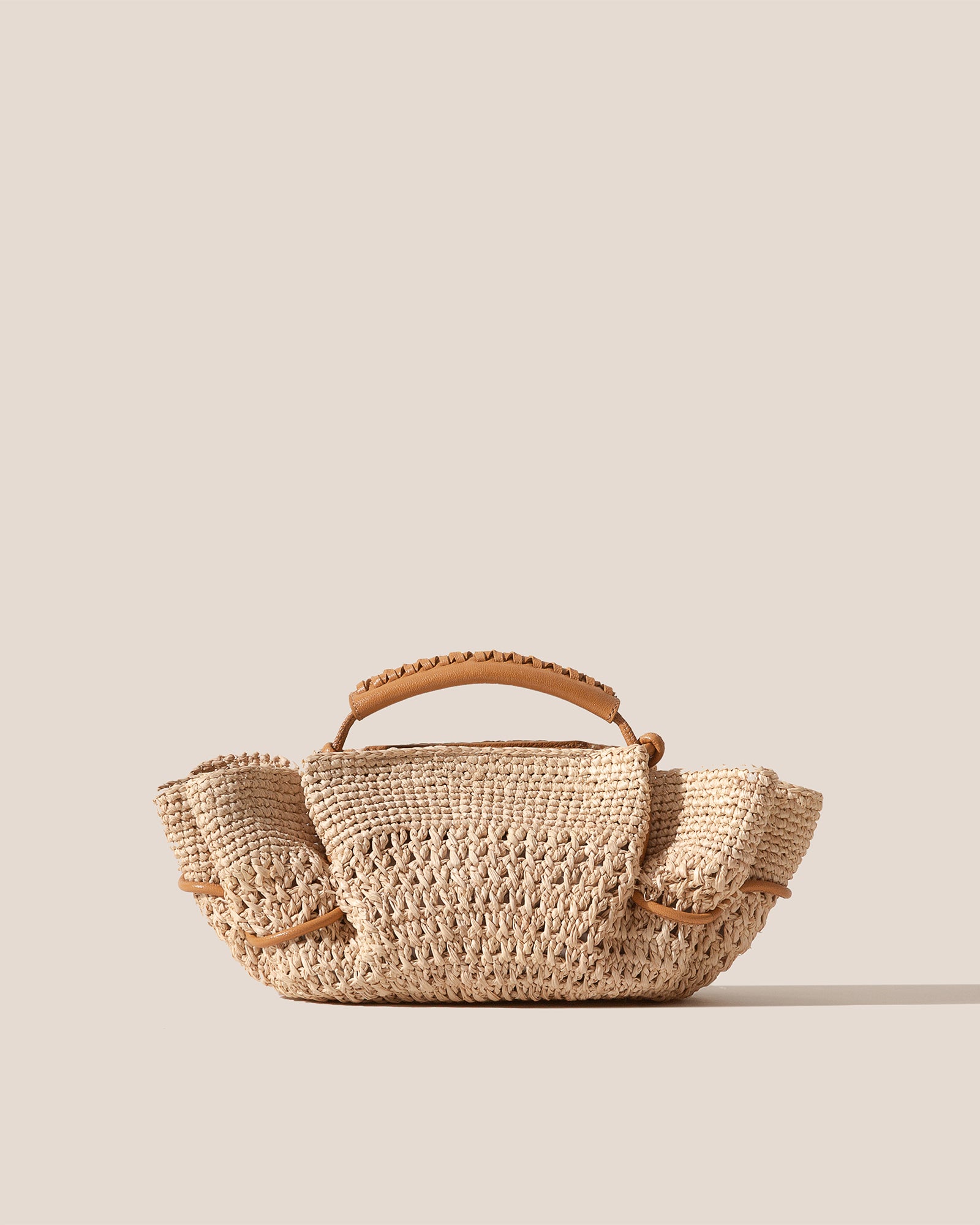 ARTA MINI CROCHET RAFFIA - Pleated Crossbody Bag – Hereu Studio