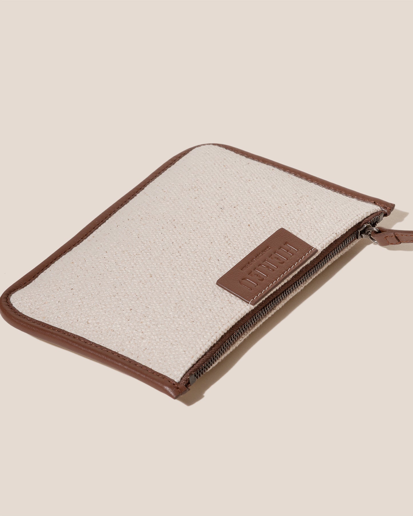 CALELLA SQUARED MEDIUM CANVAS - Leather-trimmed Tote Bag