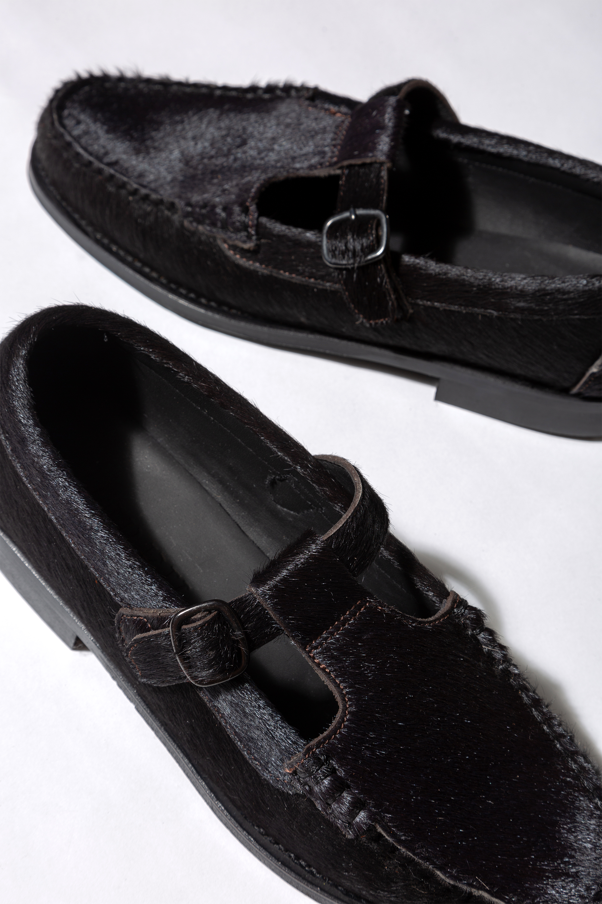 ALBER CALF HAIR - Men's T-bar Loafer – Hereu Studio