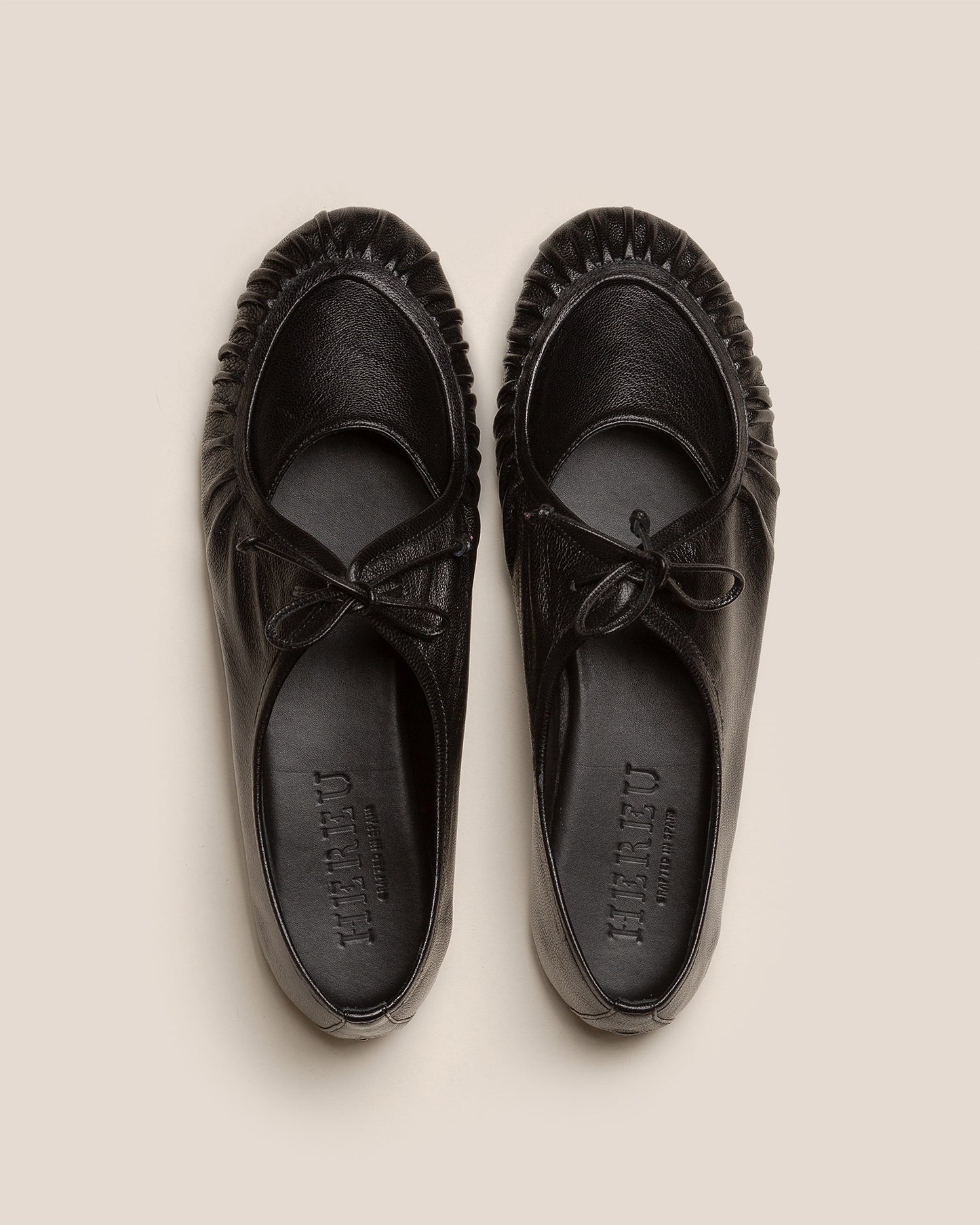 COVETA SUPPLE SHINY - Pleated Lace-up Loafer
