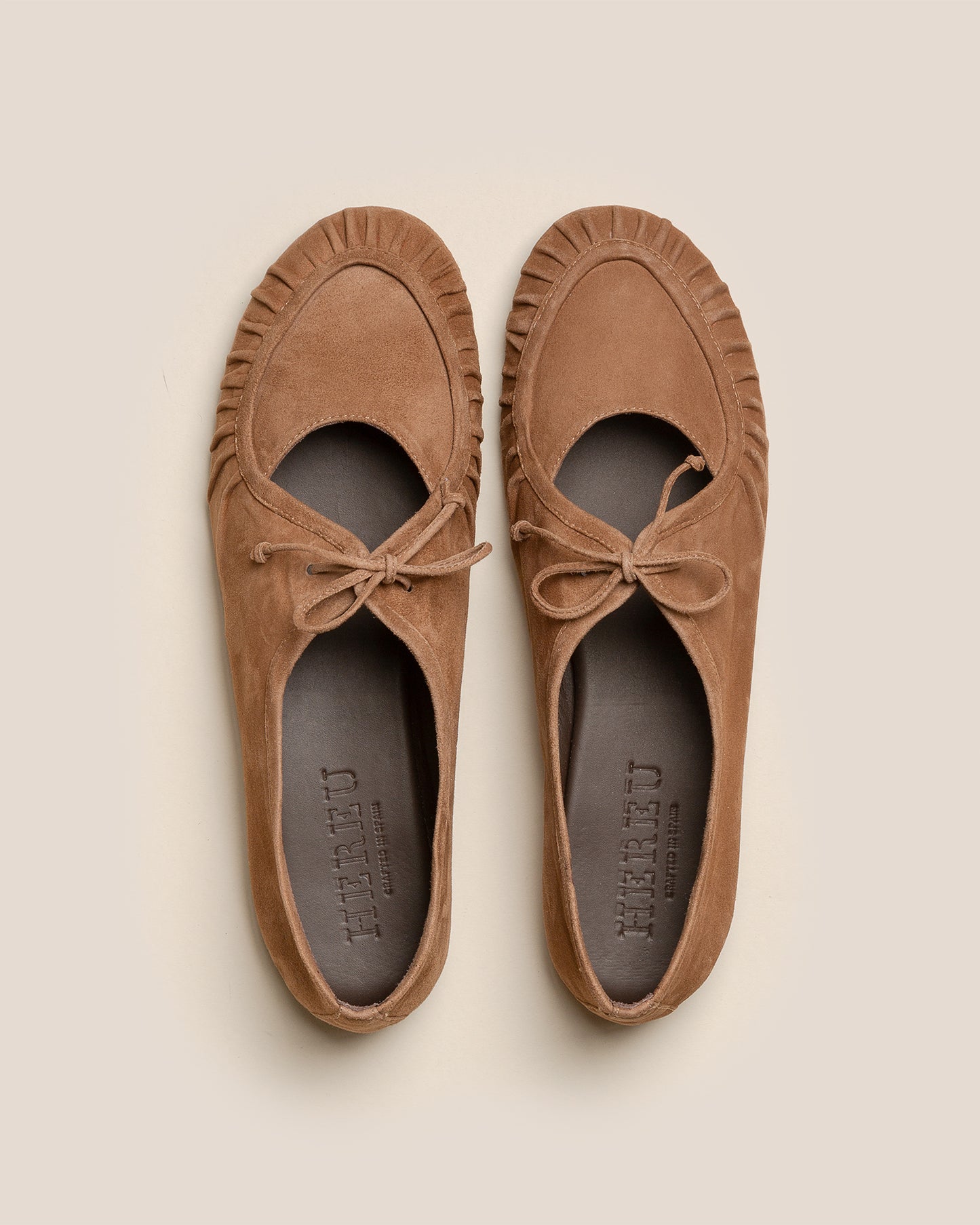 COVETA SUEDE - Pleated Lace-up Loafer
