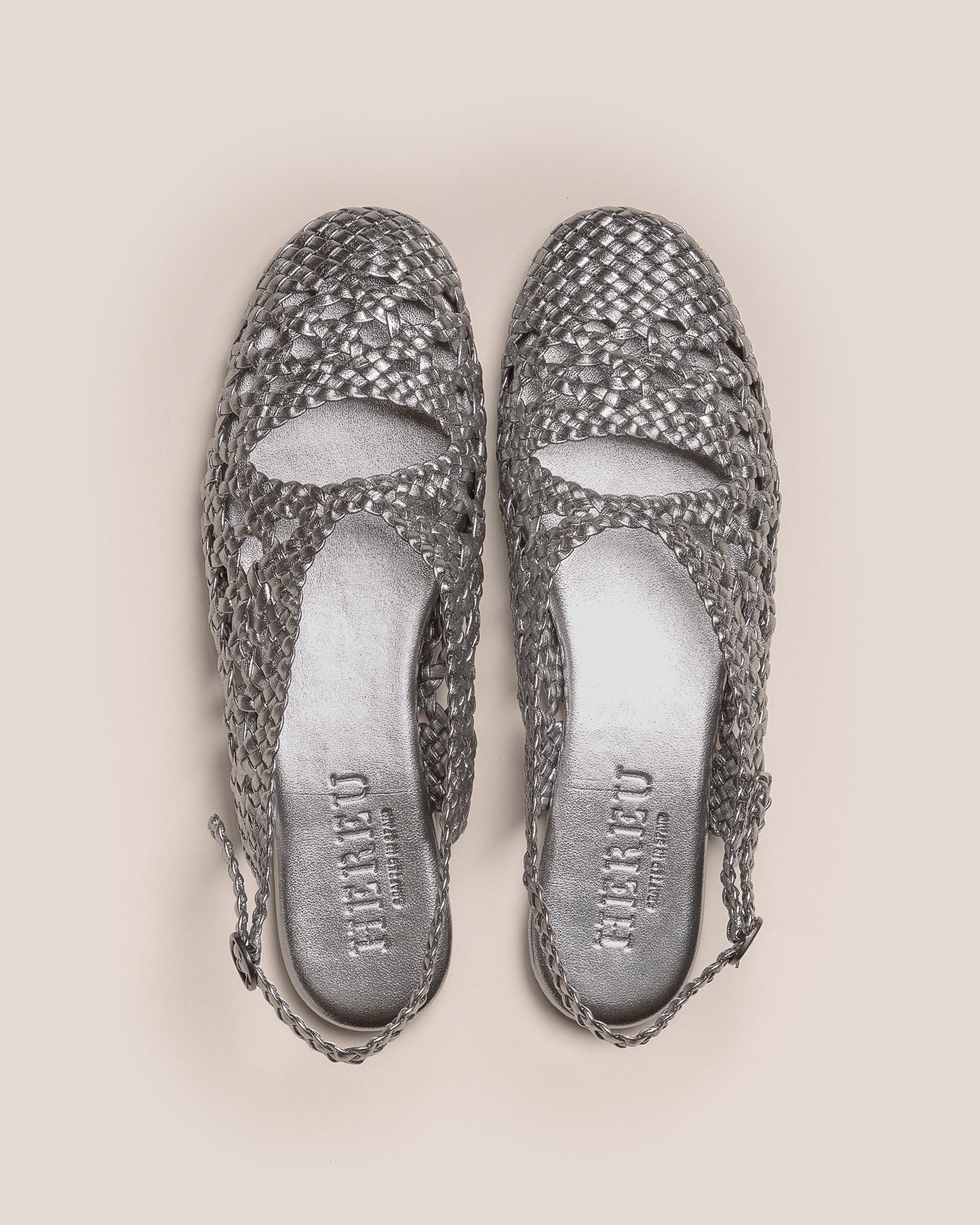 EMPURIA METALLIC - Woven Slingback Sandal