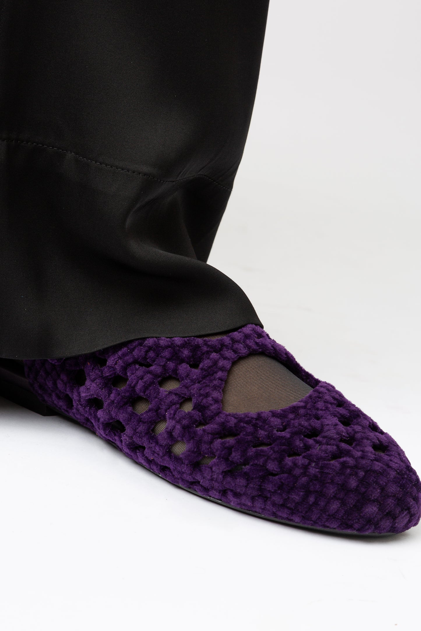 EMPURIA VELVET - Woven Slingback Sandal