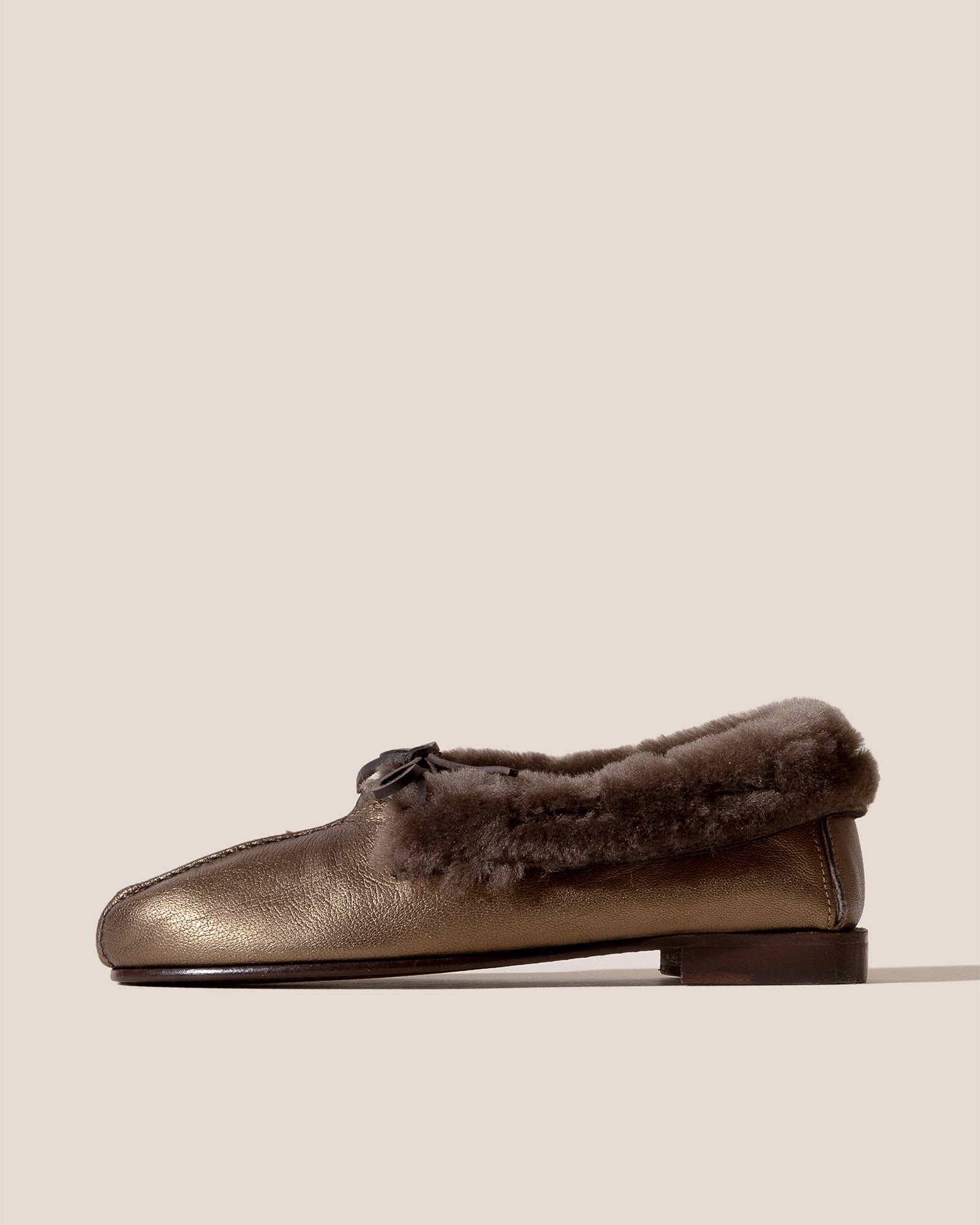 TILLA METALLIC SHEARLING - Deconstructed Babouche – Hereu Studio