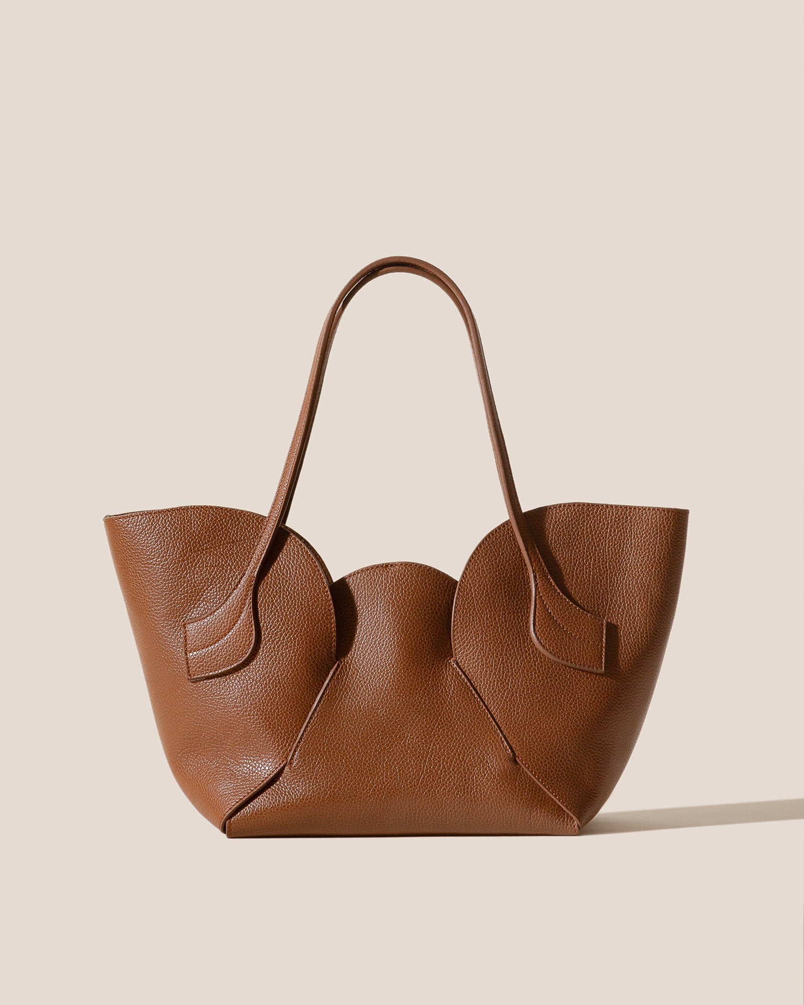SEPAL S GRAINY Tulip Shape Zipped Tote Bag
