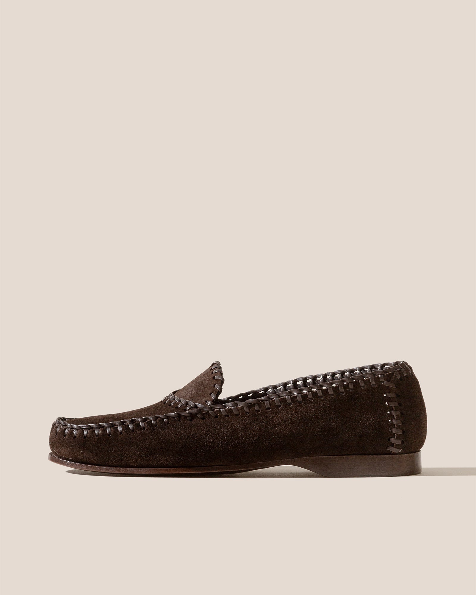 Dune Justus Mens Handcrafted Leather Loafers Shoes New 44 Soft Suede Mariner Loafer in Dune main image 3