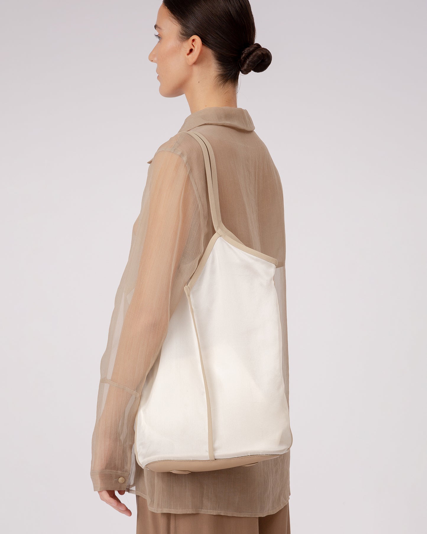 CALELLA SMALL - Silk Tote Bag