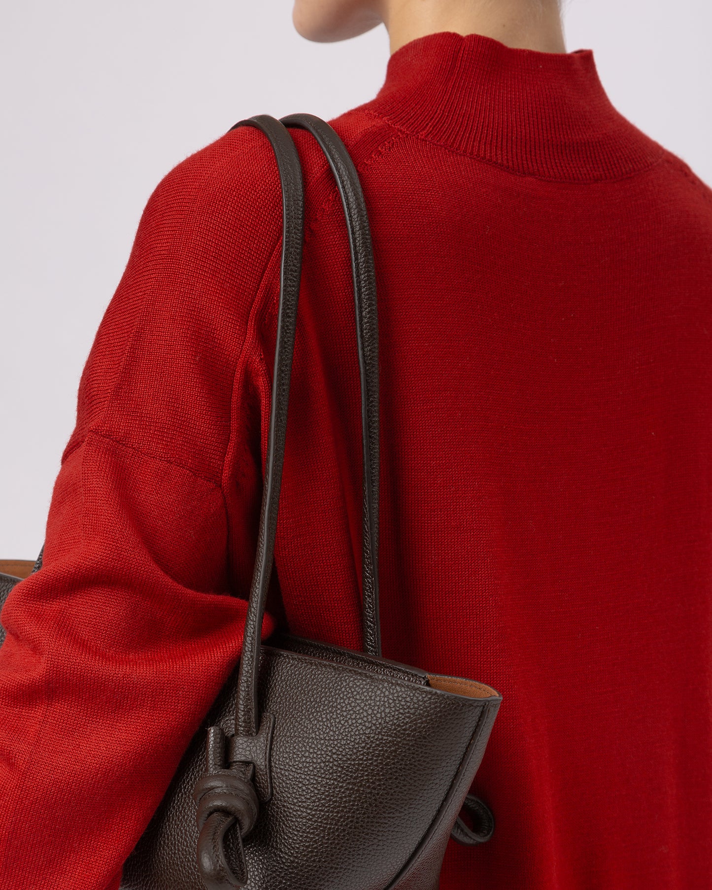 FLECA GRAINY - Knotted-handle  Shoulder Bag