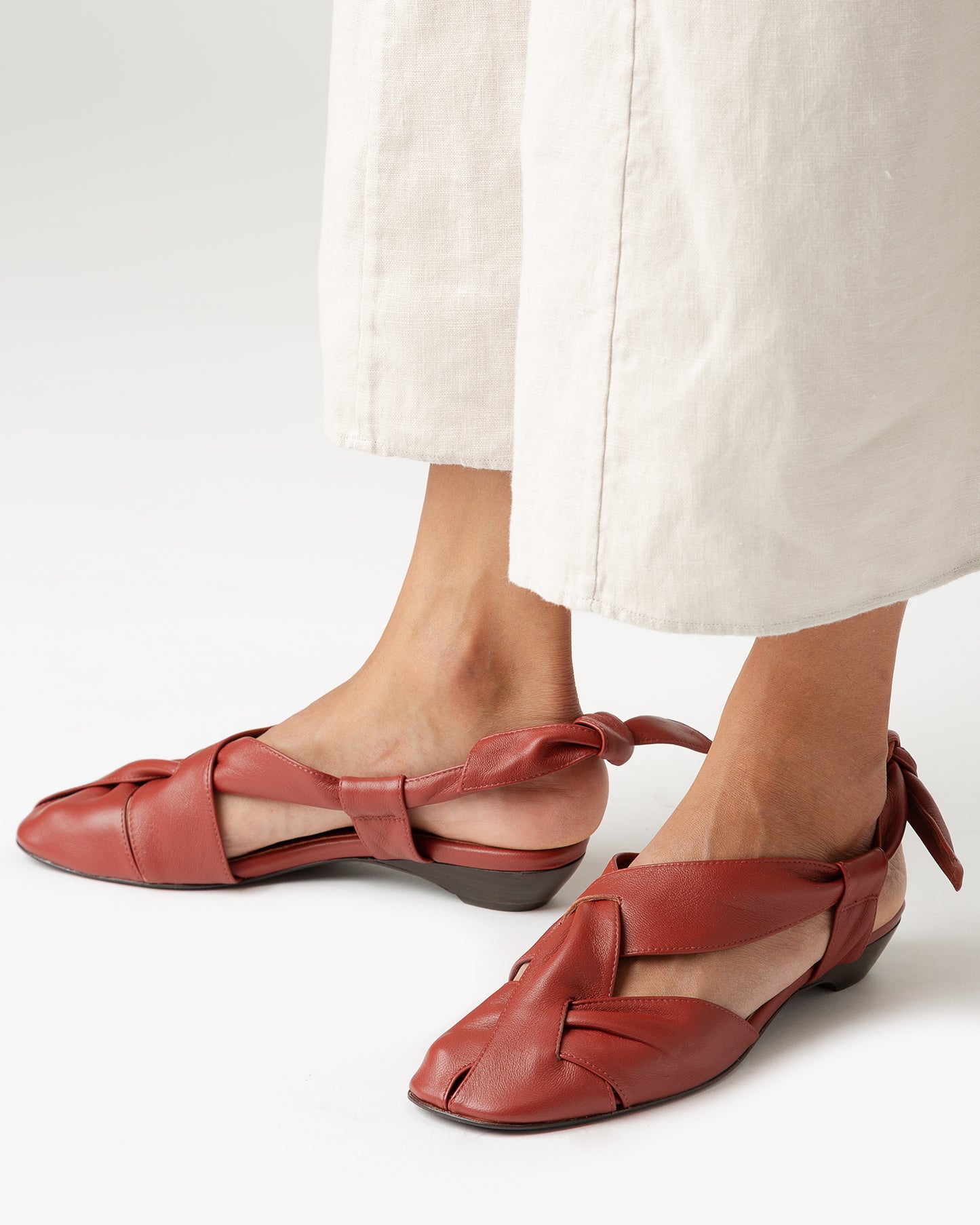 MAIA - Ruched Interlaced Sandal