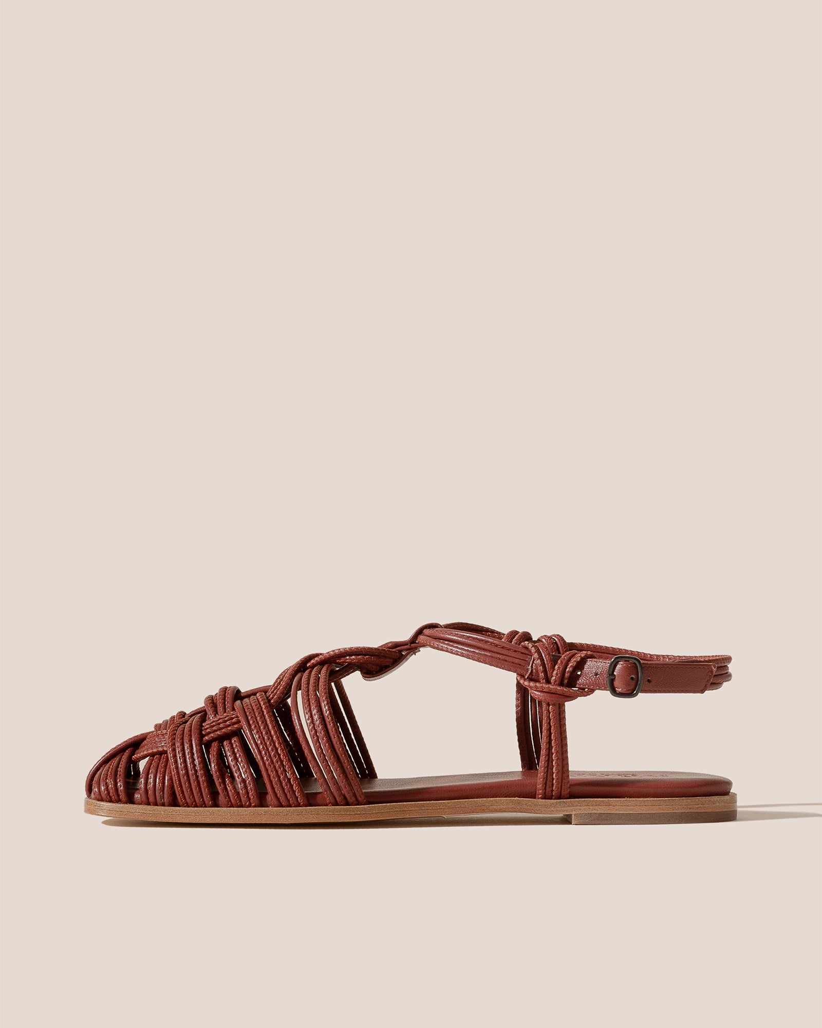 Brown Strappy Leather Fisherman Sandals Fisherman main image 2