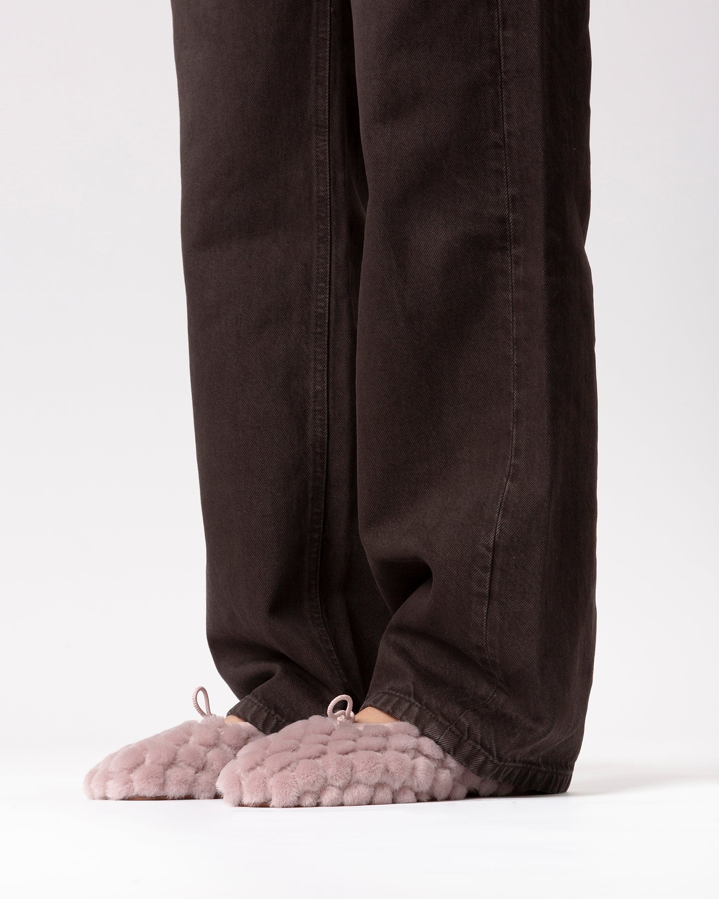 PUNTERA QUILTED SHEARLING - Flat Pump