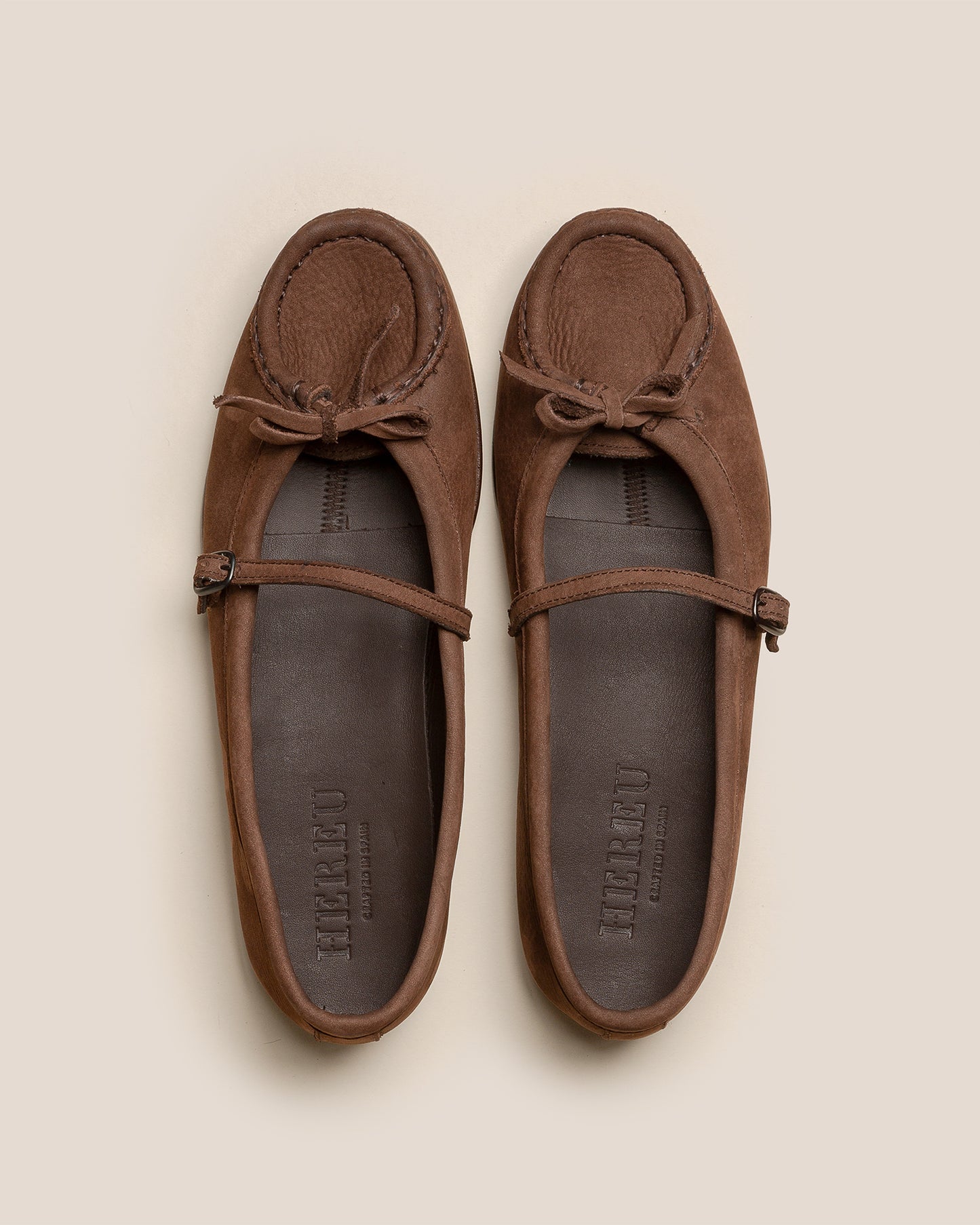 ROSES NUBUCK - Bound Moccasin Mary Jane