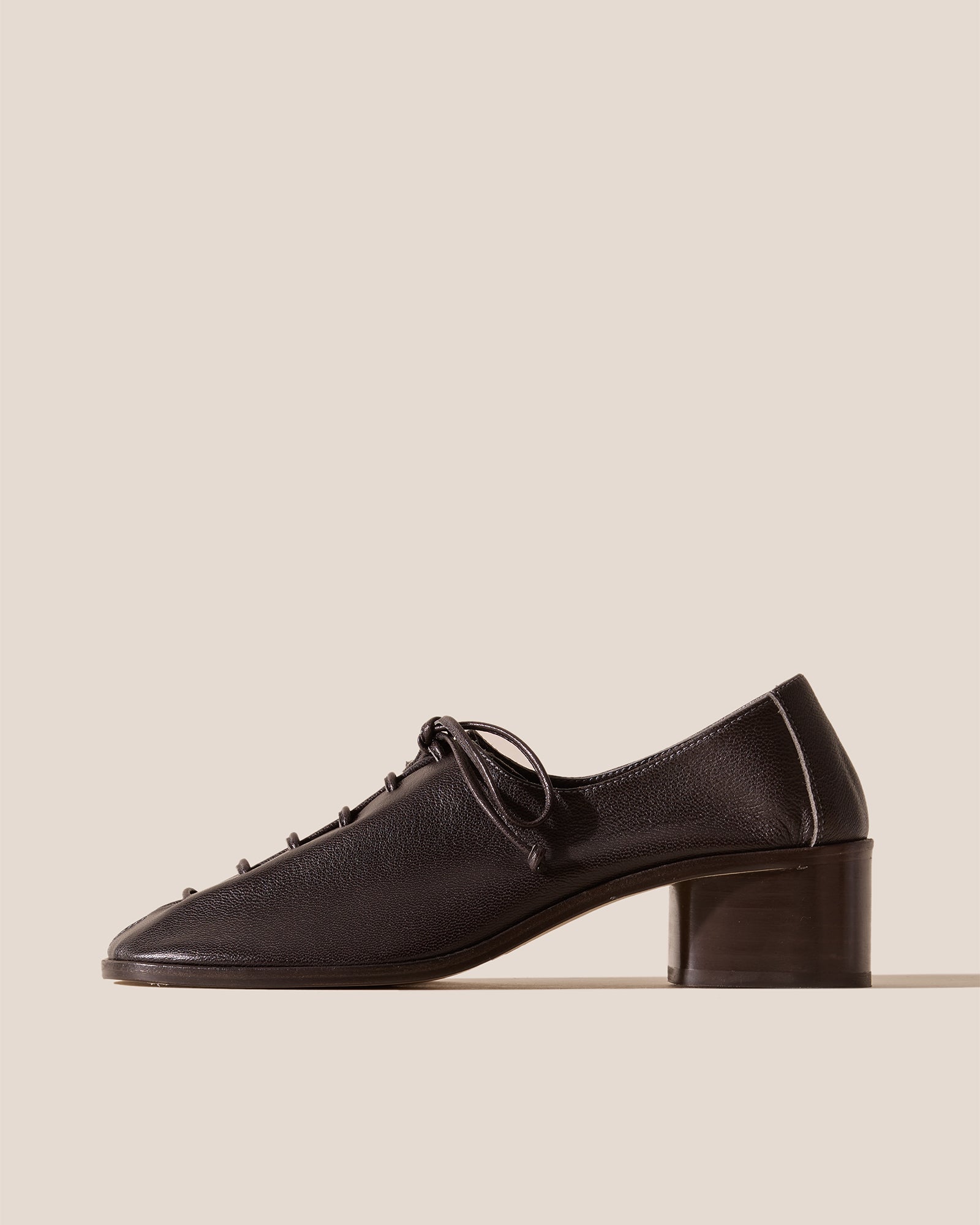 PLEGADA HEELED - Deconstructed Lace-up Shoe – Hereu Studio