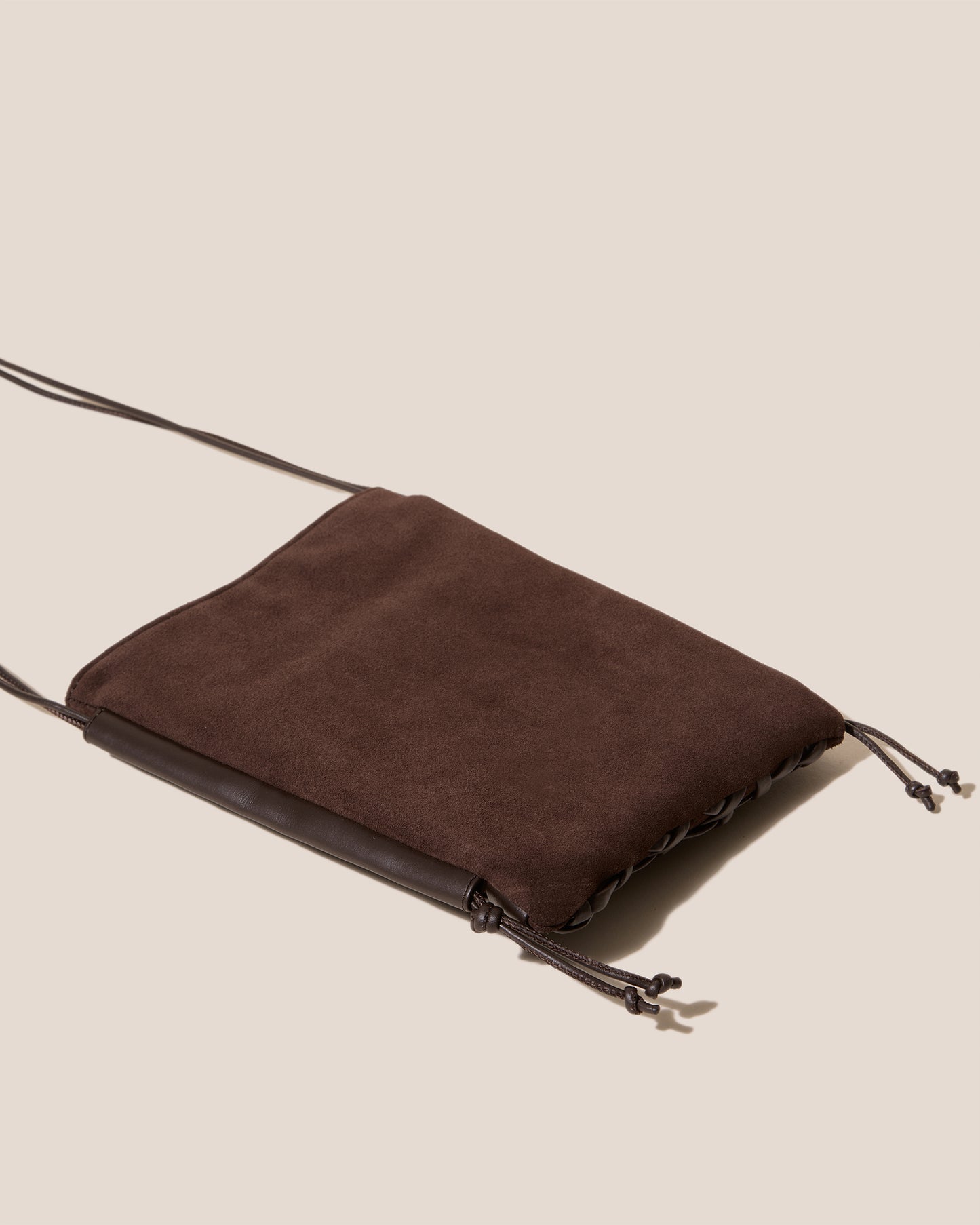 TRENA SUEDE - Flat Square Crossbody Bag