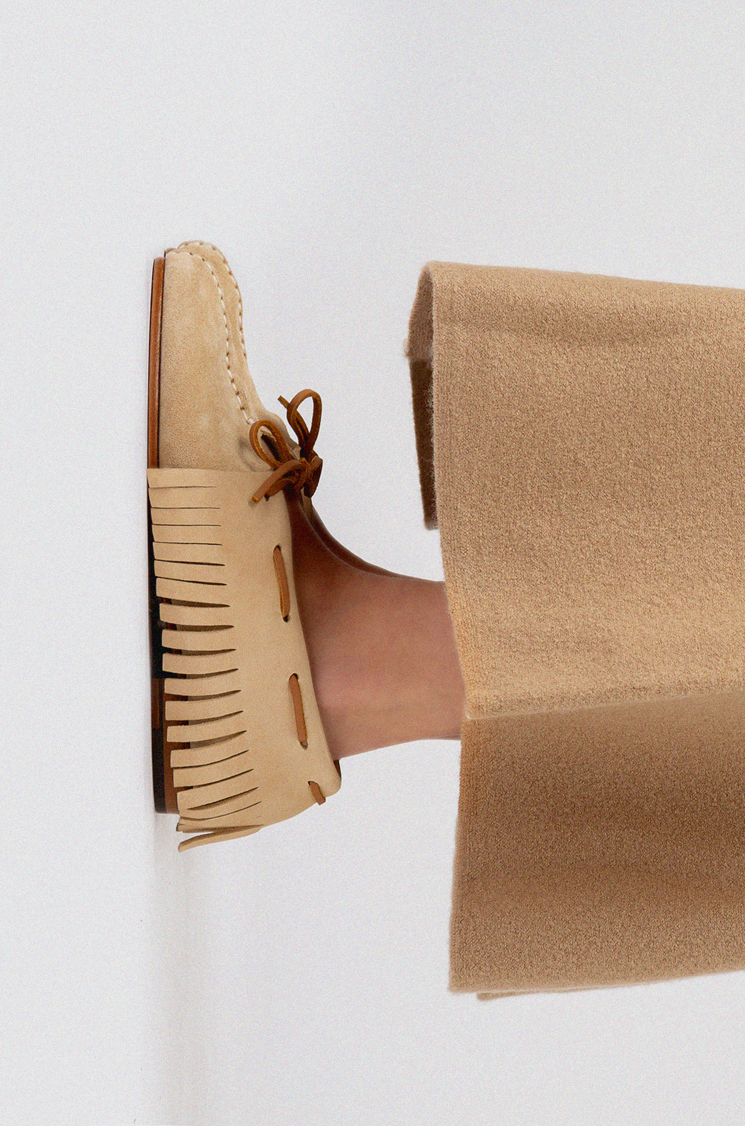 TILLA FRINGES - Deconstructed Suede Babouche