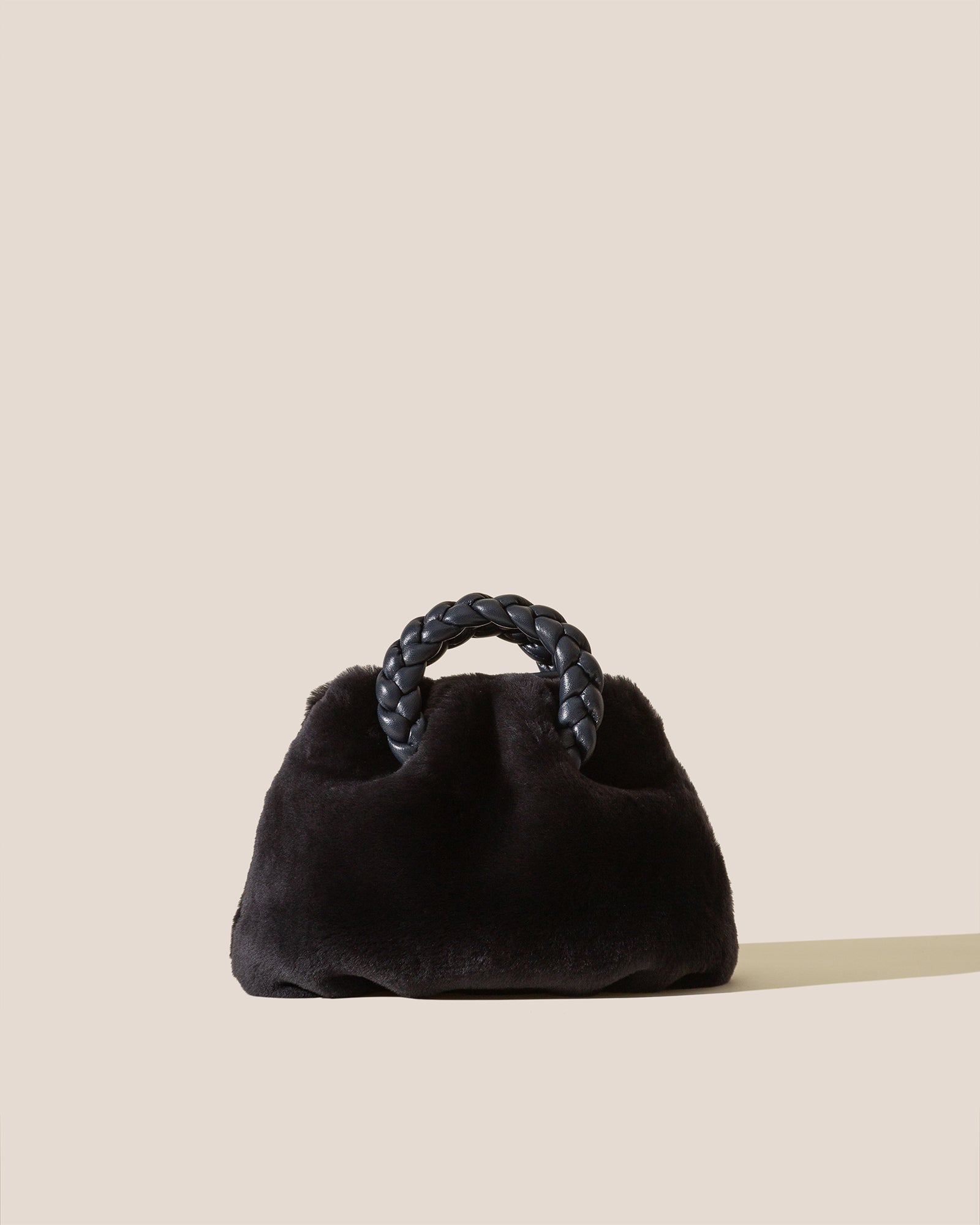 BOMBON WOVEN - Small Plaited-handle Leather Crossbody Bag – Hereu Studio