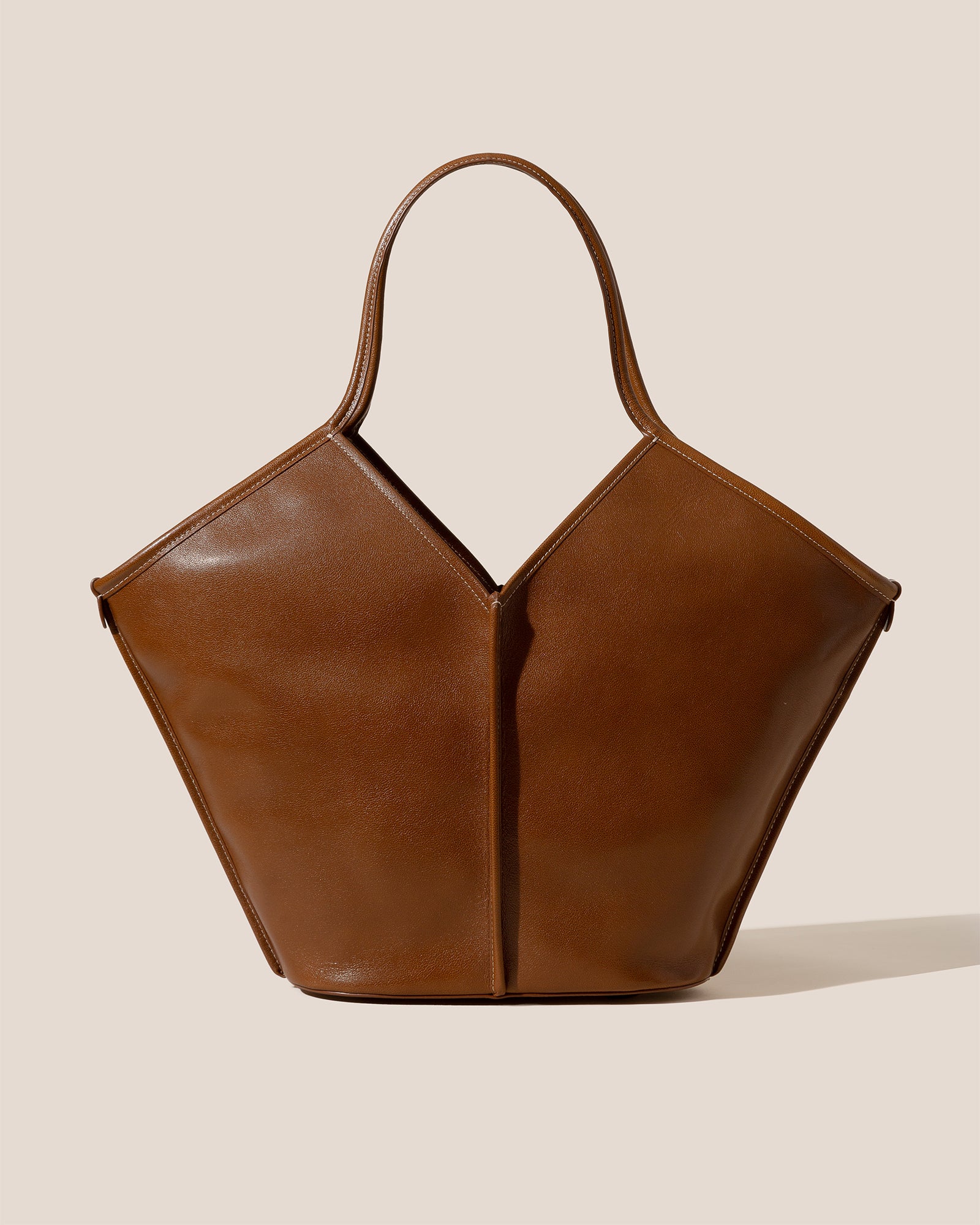 Chestnut Brown Leather Tote Handbag