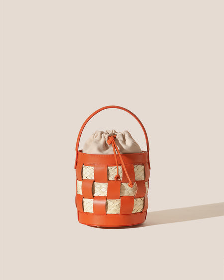 GALLEDA SMALL - Straw Woven Bucket Bag