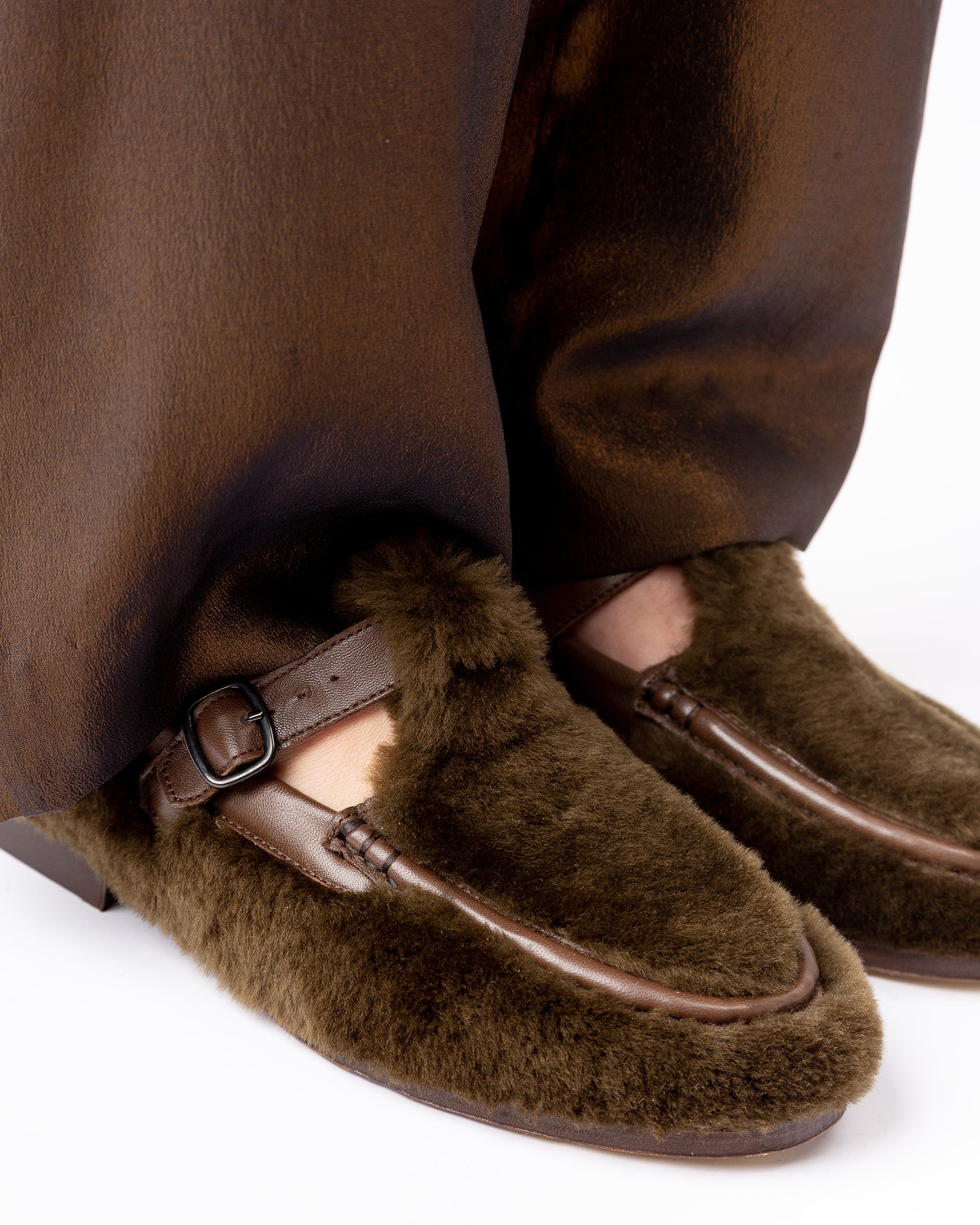 ALBER  SHEARLING - T-Bar Loafer