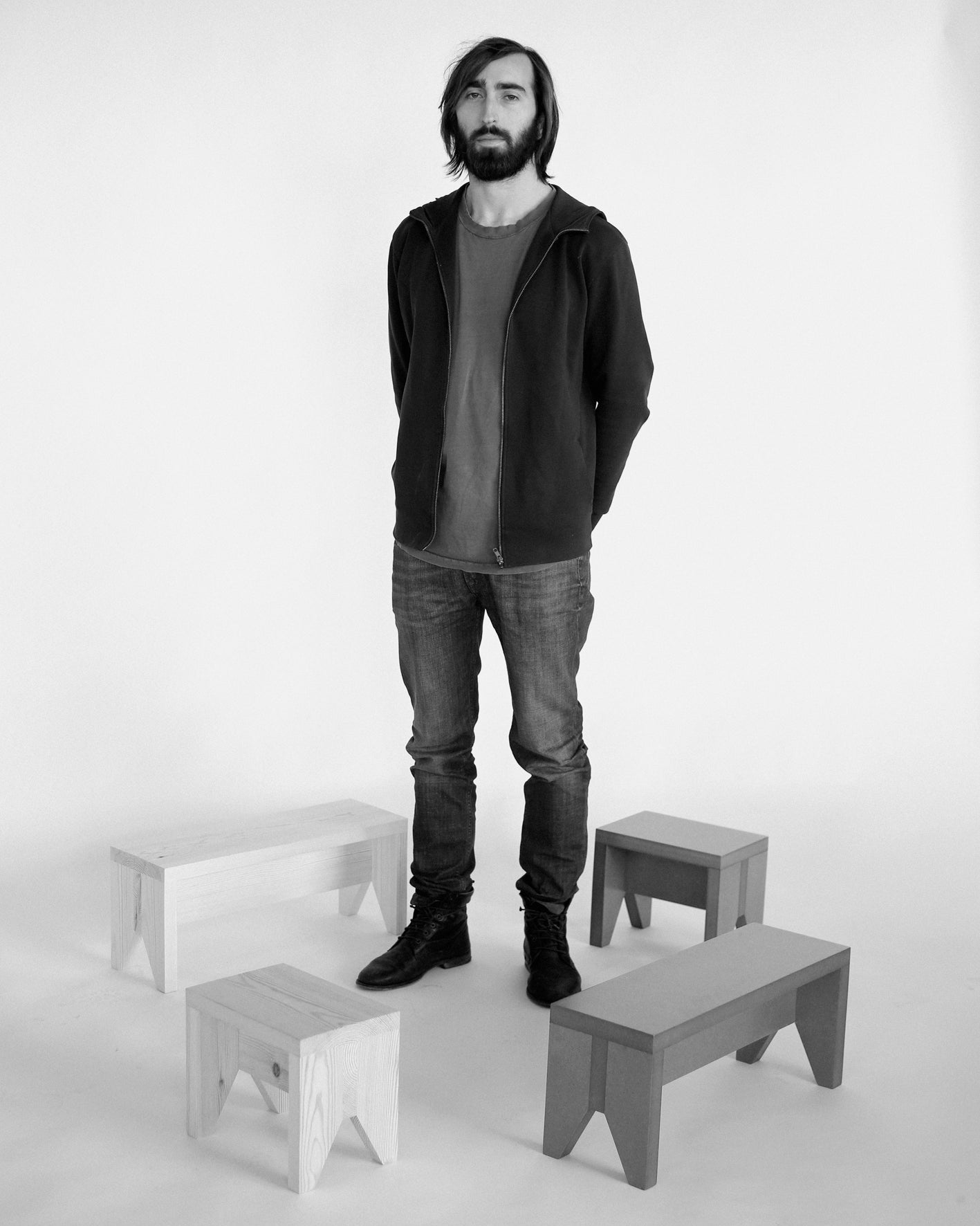 MANOLITO MDF - Small Stool by Indoors