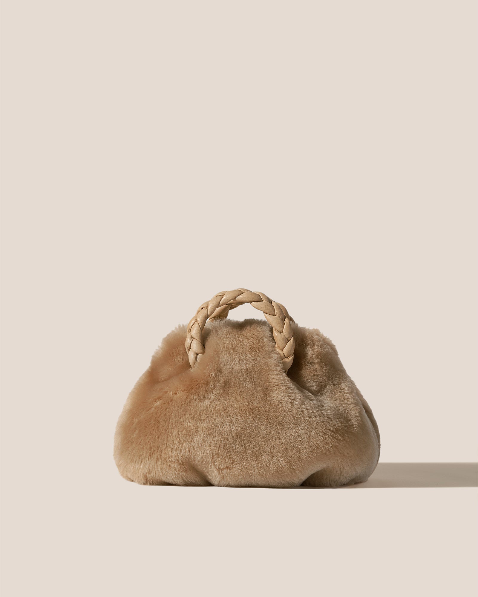 BOMBON SHEARLING - Small Plaited-handle Crossbody Bag – Hereu Studio