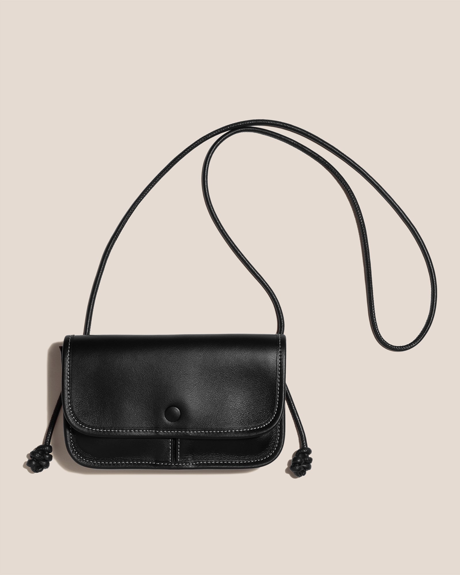 Black Leather Mini shoulder bag