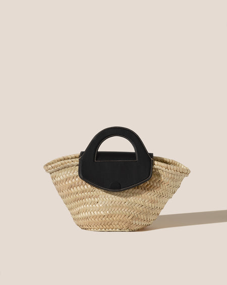 ALQUERIA - Leather-Trimmed Straw Tote Bag