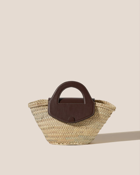 ALQUERIA - Leather-Trimmed Straw Tote Bag