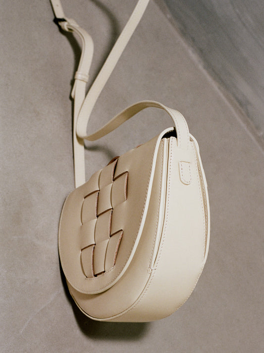 SINIA - Satchel Interwoven Front Detail Bag
