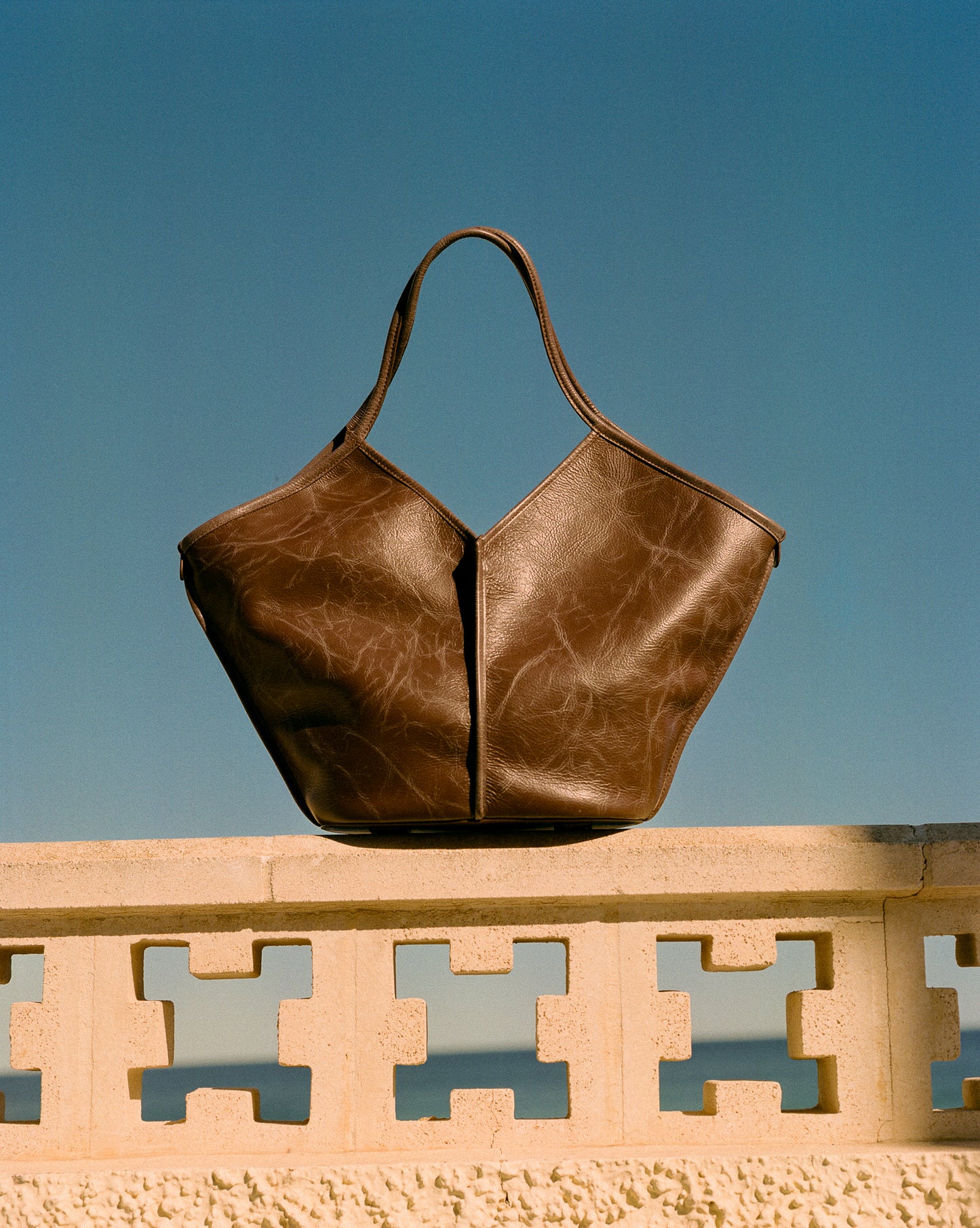 CALELLA DISTRESSED - Leather Tote Bag