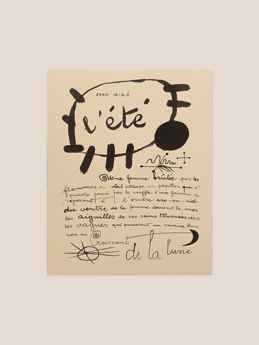 "L'été" - Miró Artwork