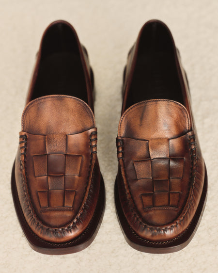 NOMBELA DUOTONE - Interwoven Detail Slip-on Loafer