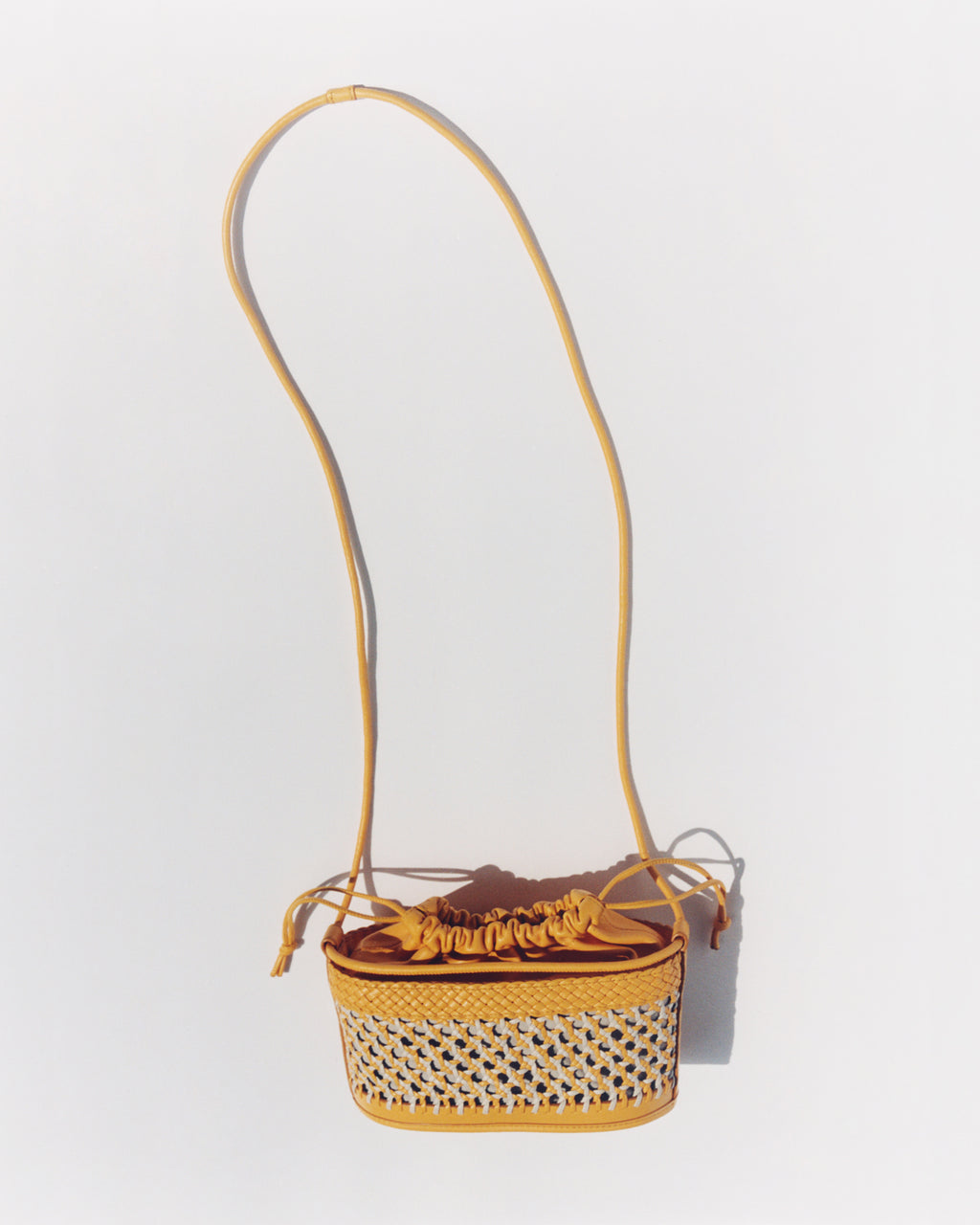 GAIA - Woven Bucket Crossbody Bag