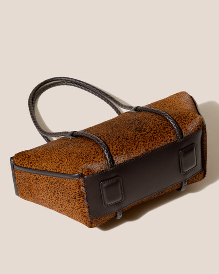 FORNA CALF HAIR - Leather-Framed Shoulder Bag