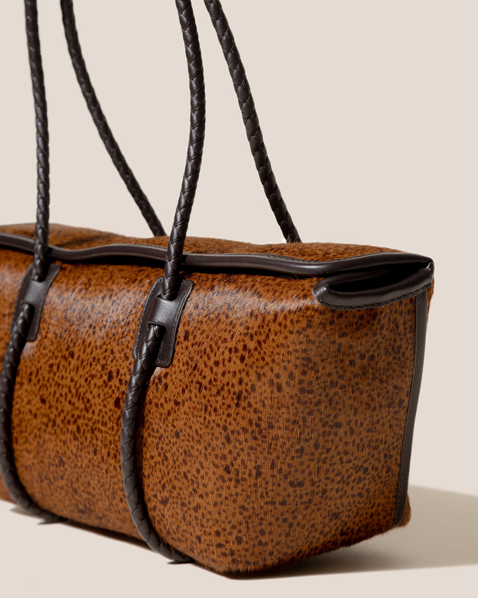 FORNA CALF HAIR - Leather-Framed Shoulder Bag – Hereu Studio