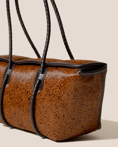FORNA CALF HAIR - Leather-Framed Shoulder Bag