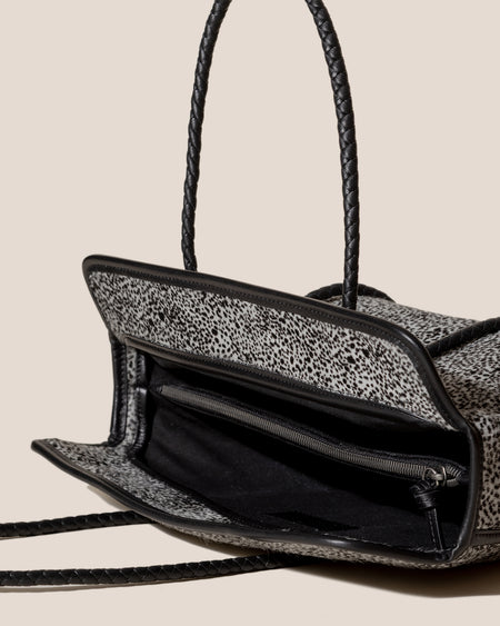 FORNA CALF HAIR - Leather-Framed Shoulder Bag