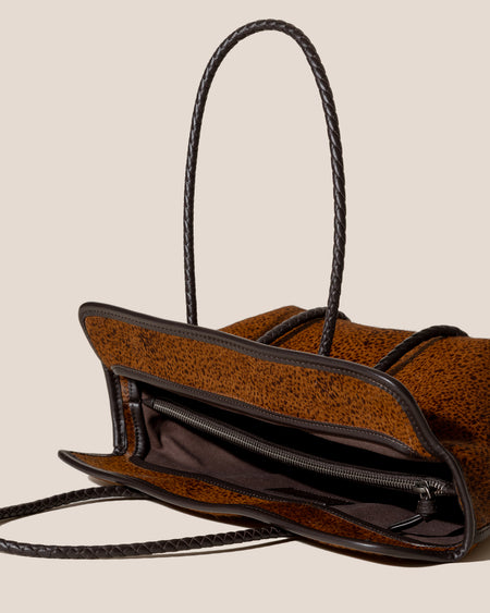 FORNA CALF HAIR - Leather-Framed Shoulder Bag