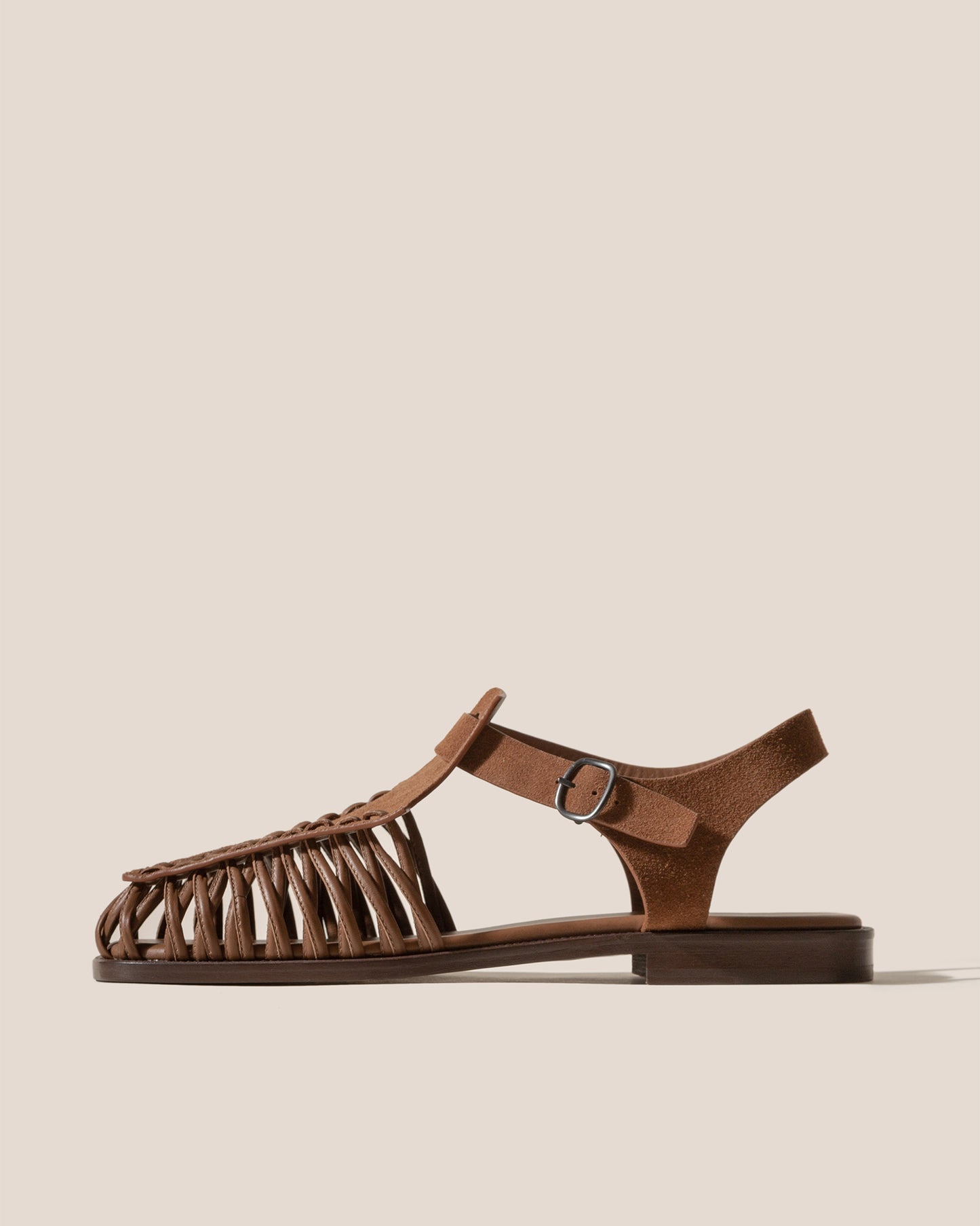 ALARO SUEDE - Men's Square-Toe T-bar Sandal