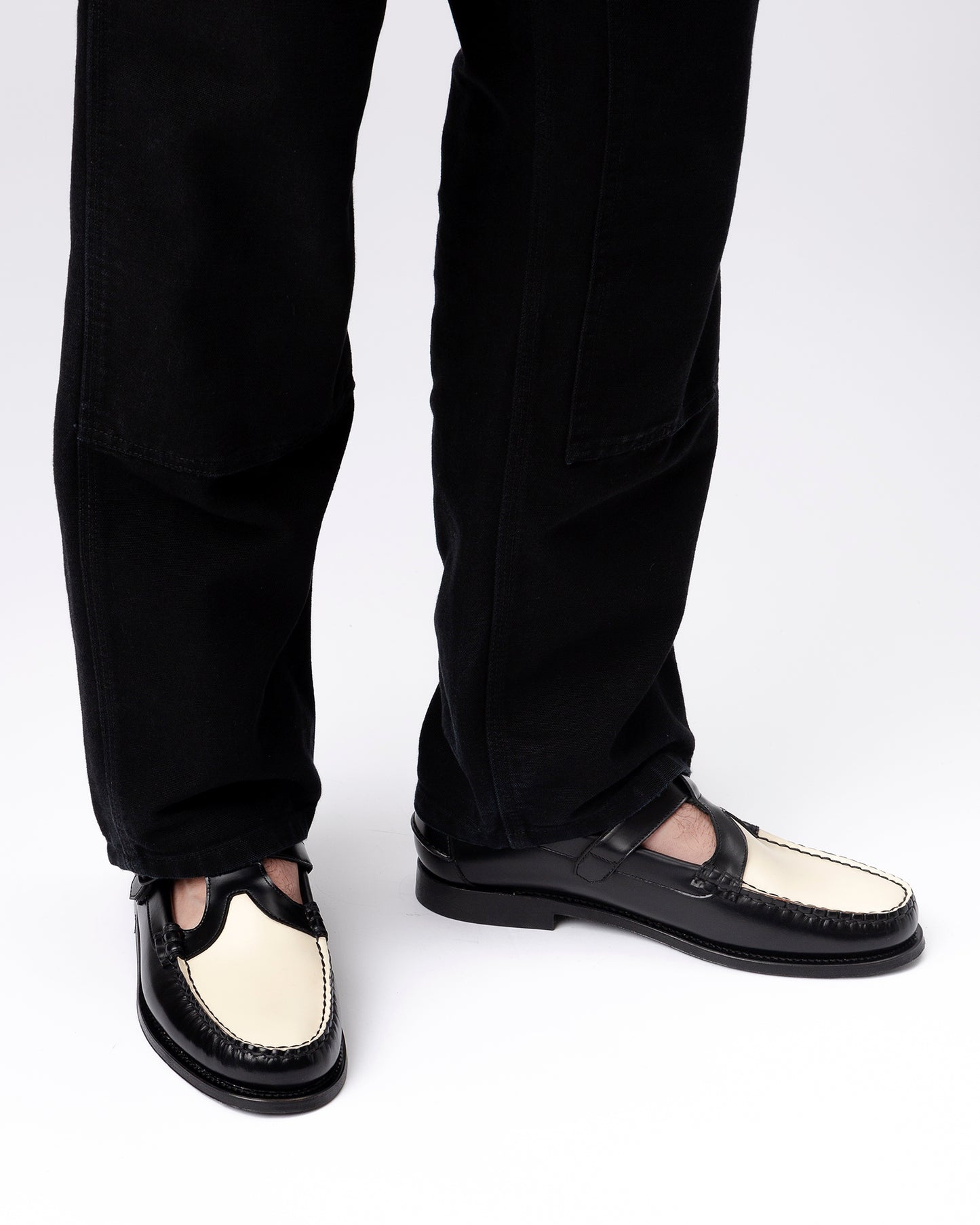 ALBER BICOLOUR - Men's T-bar Loafer