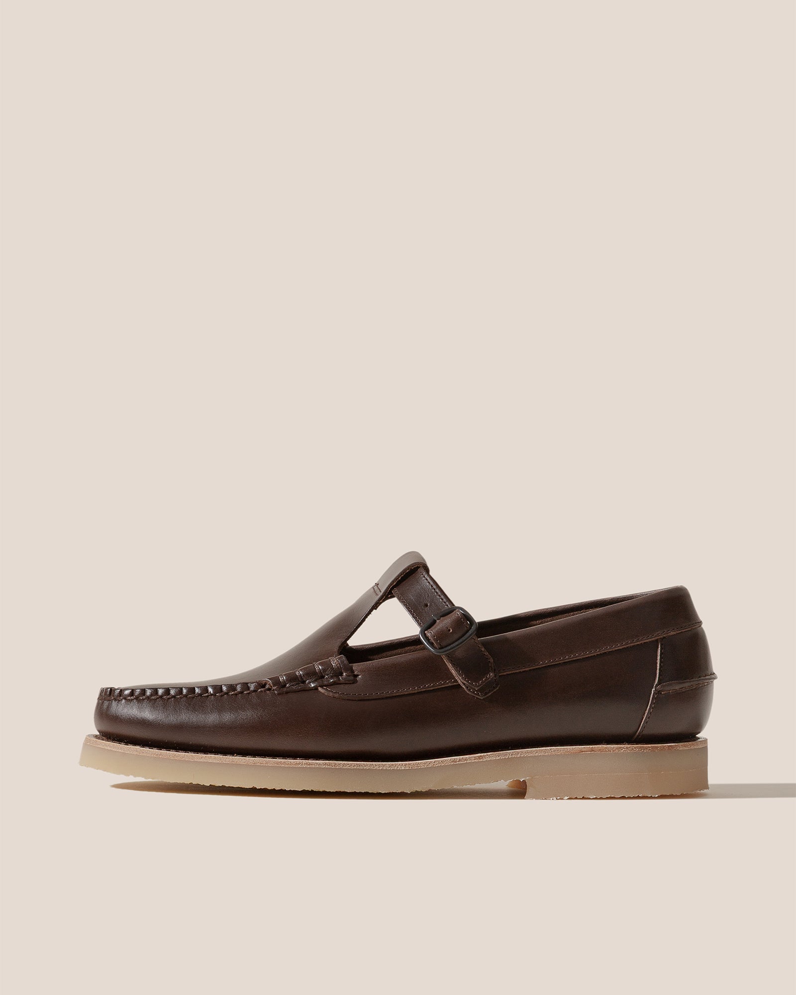ALBER RUBBER VEG TAN - Men's T-bar Loafer – Hereu Studio