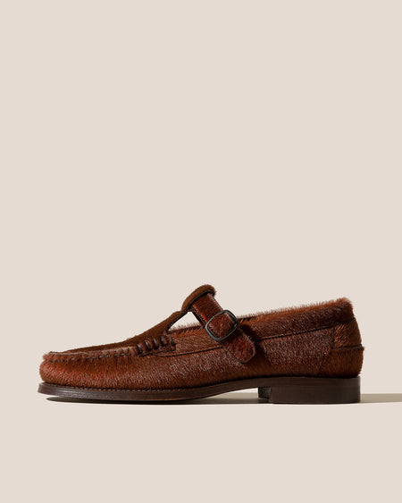 ALBER CALF HAIR - T-bar Loafer