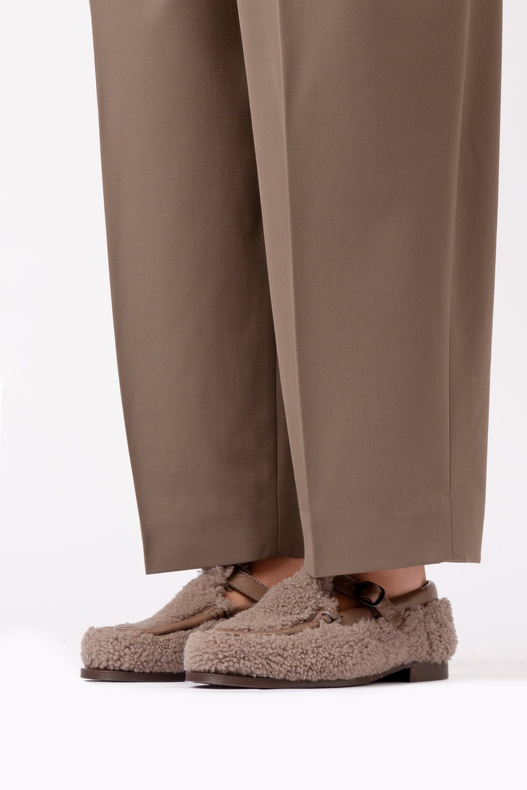 ALBER SHEARLING - T-Bar Loafer