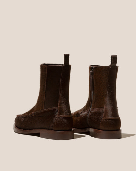 ANDREU CALF HAIR - Low-calf Zipped Boot