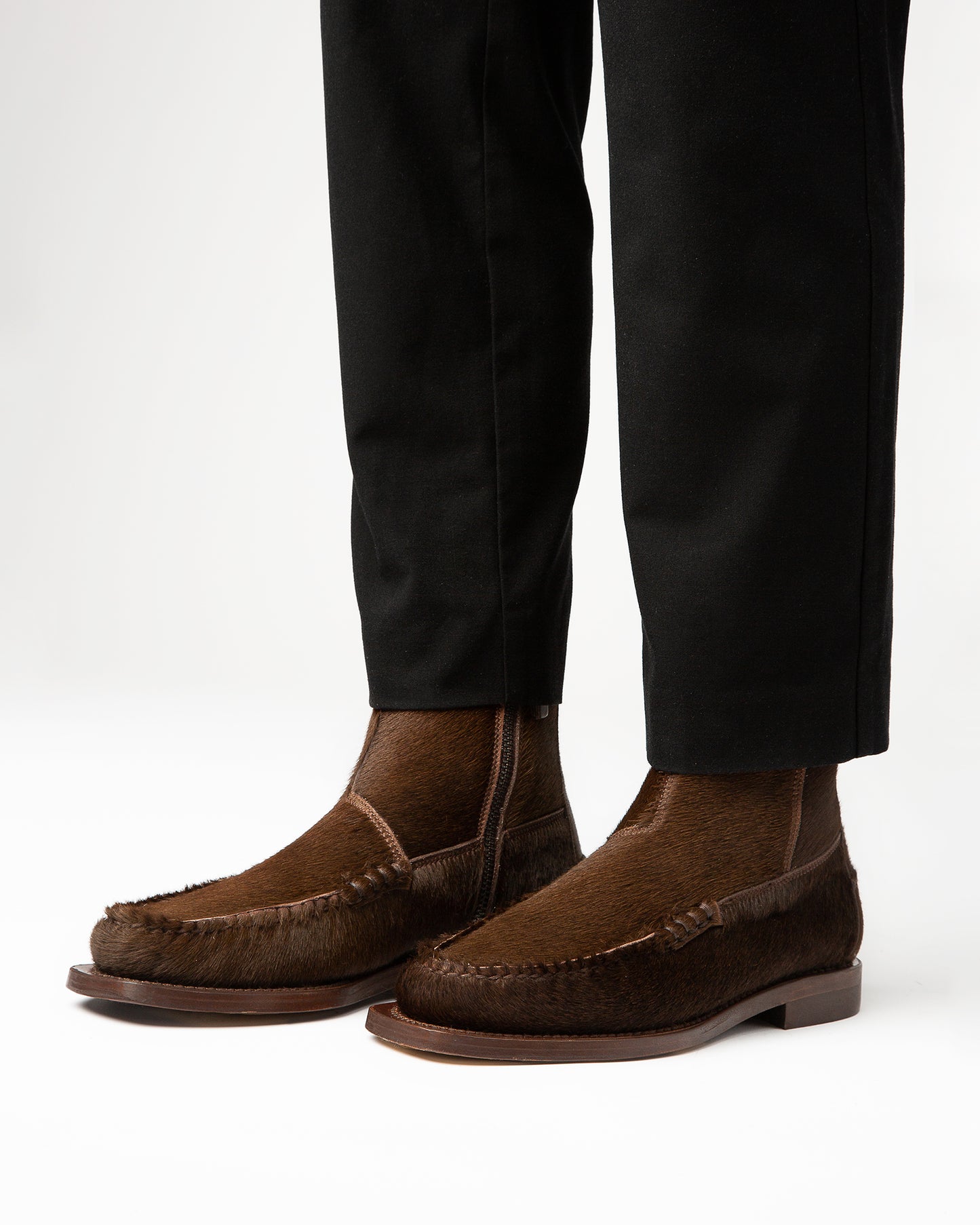 ANDREU CALF HAIR - Mid-Calf Zipped Boot