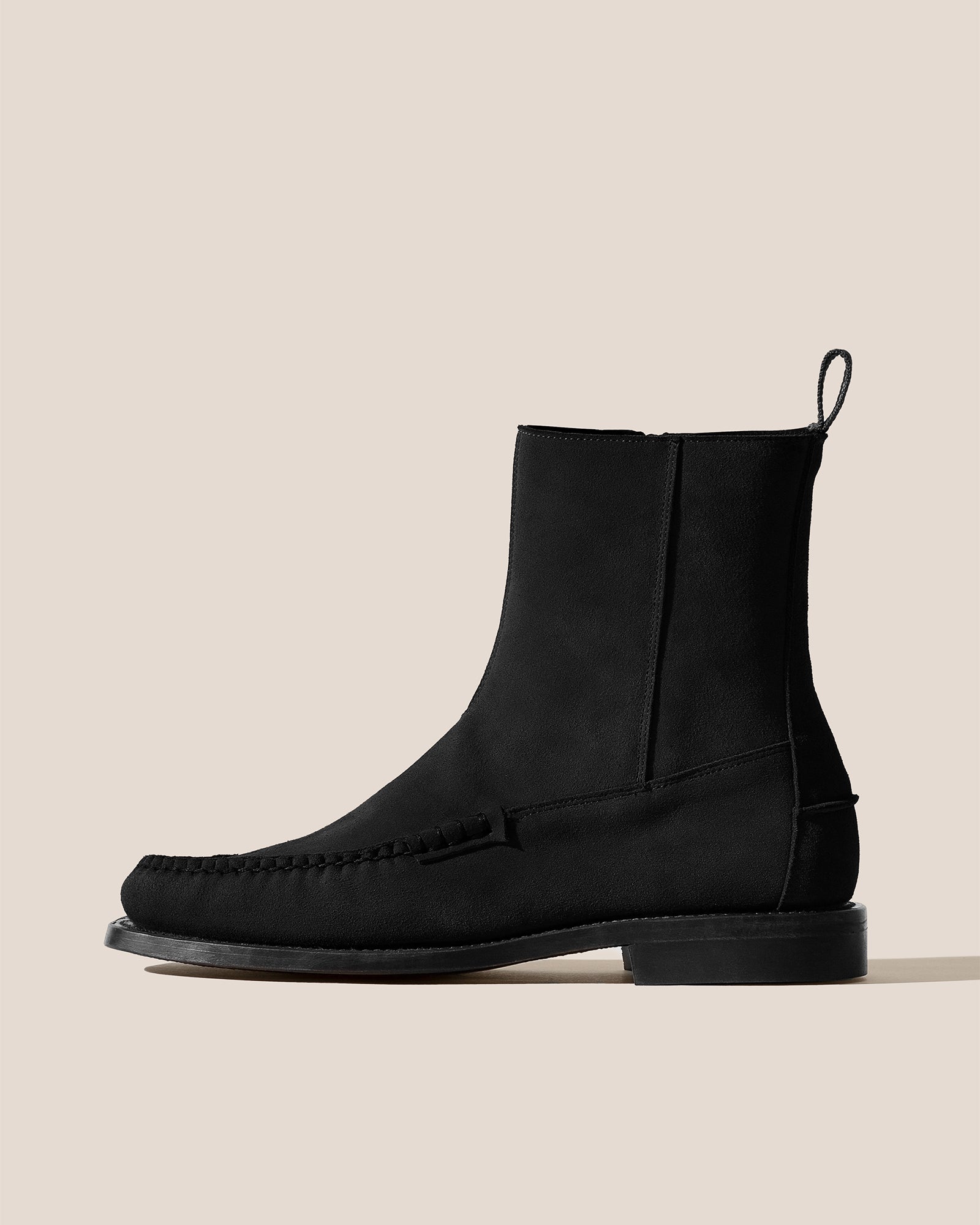 ANDREU SUEDE - Low-calf Zipped Boot