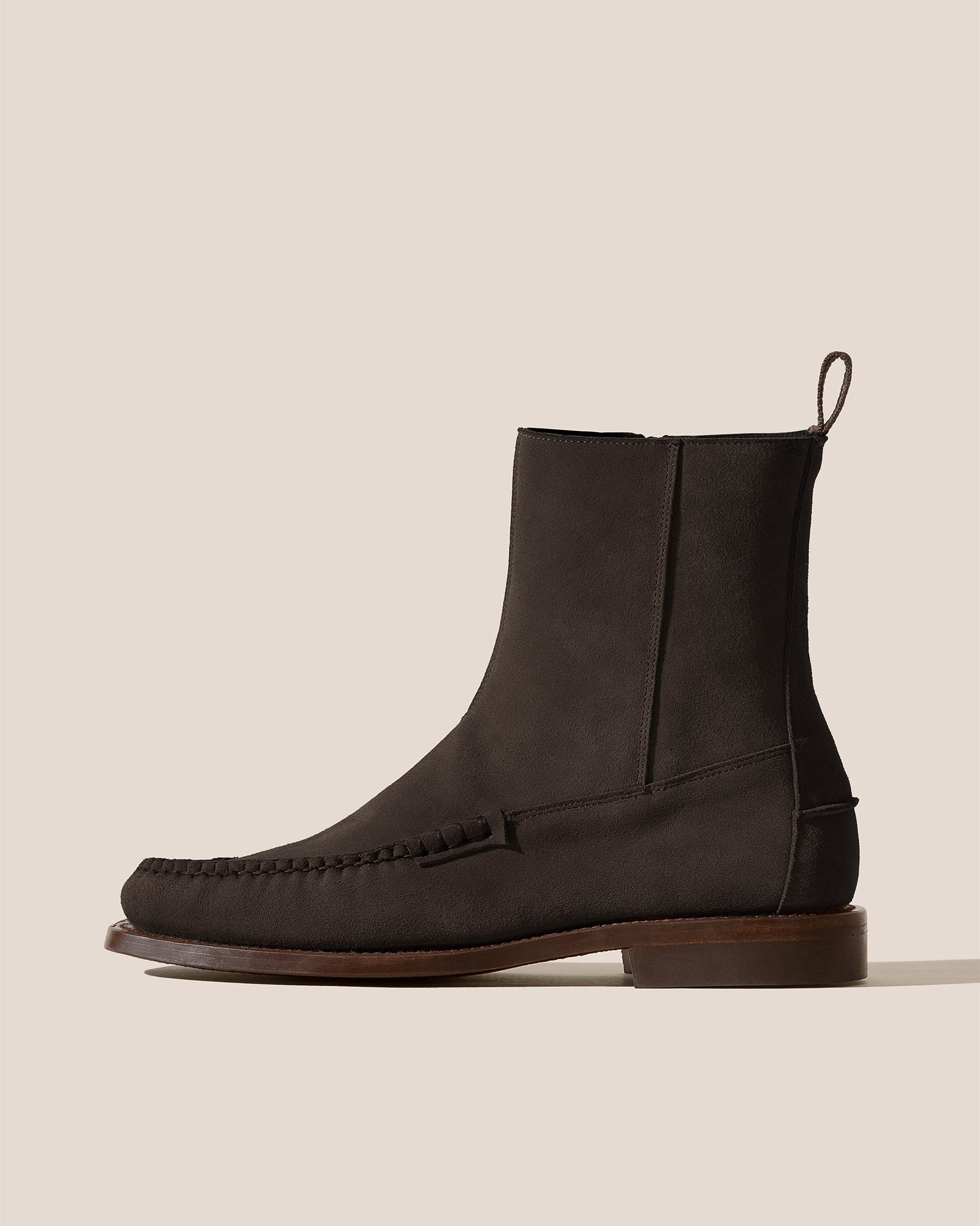 ANDREU SUEDE - Low-calf Zipped Boot