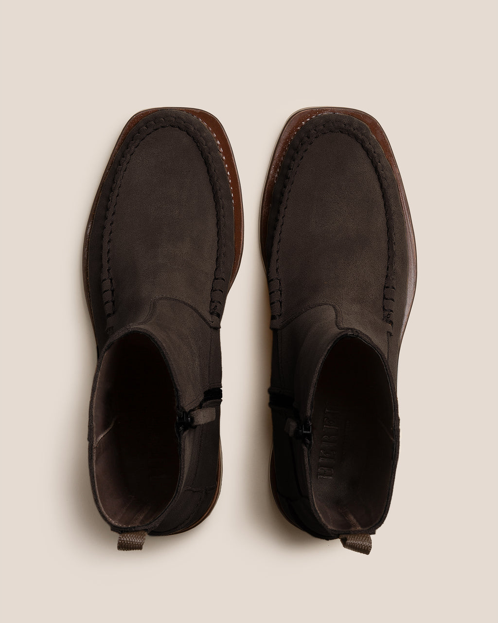 ANDREU SUEDE - Low-calf Zipped Boot
